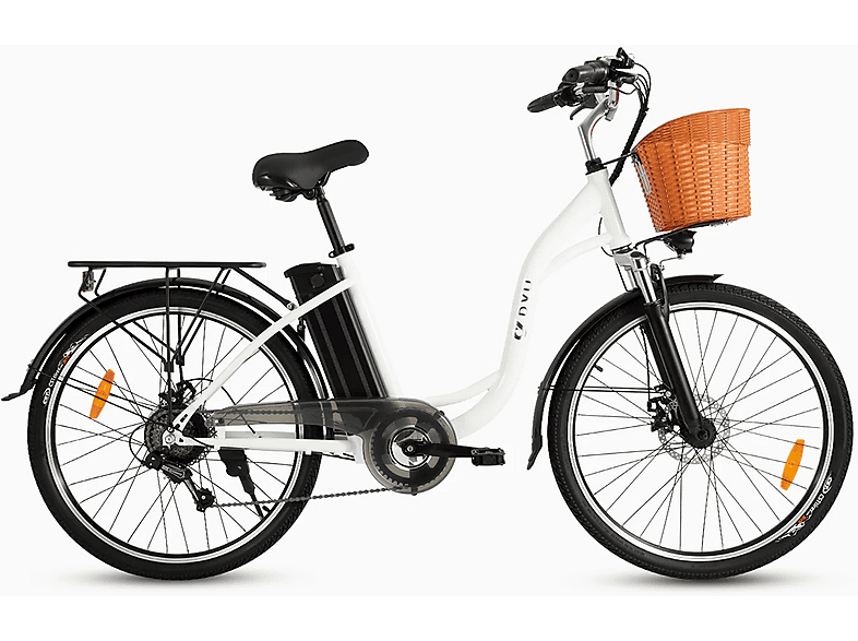 DYU C6 Citybike (Laufradgröße: 26 Zoll, Unisex-Rad, Schwarz)