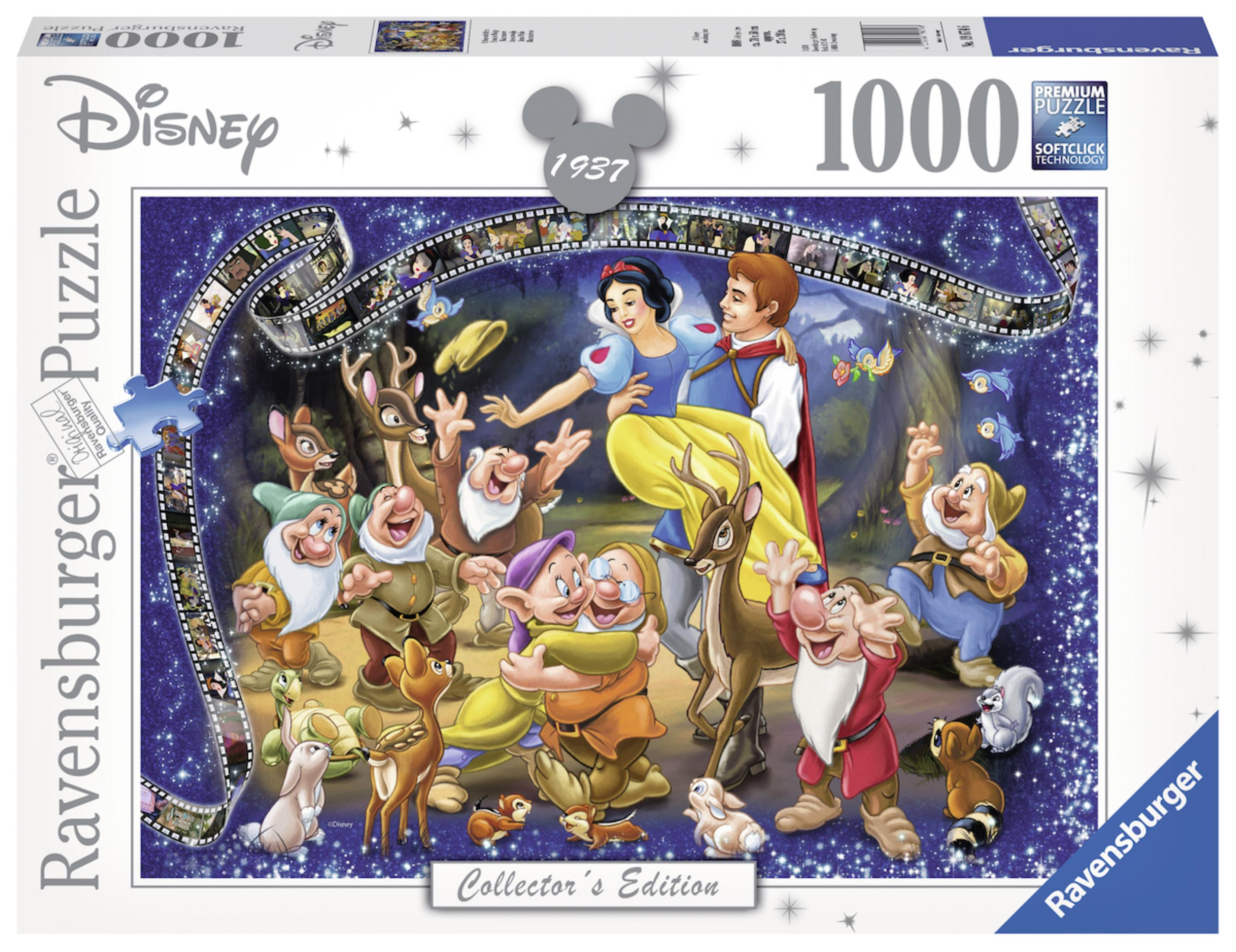 Ein Disney Schneewittchen-Puzzle mit Schneewittchen und den sieben Zwergen.
