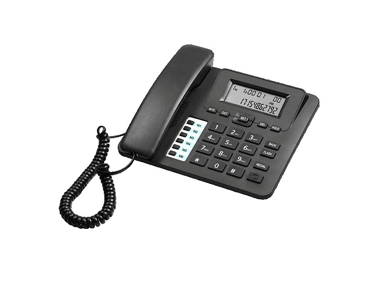 Klassisches Festnetztelefon Mit Kabel - LCD Display, Anrufer-ID & Freisprechen Für Zuhause