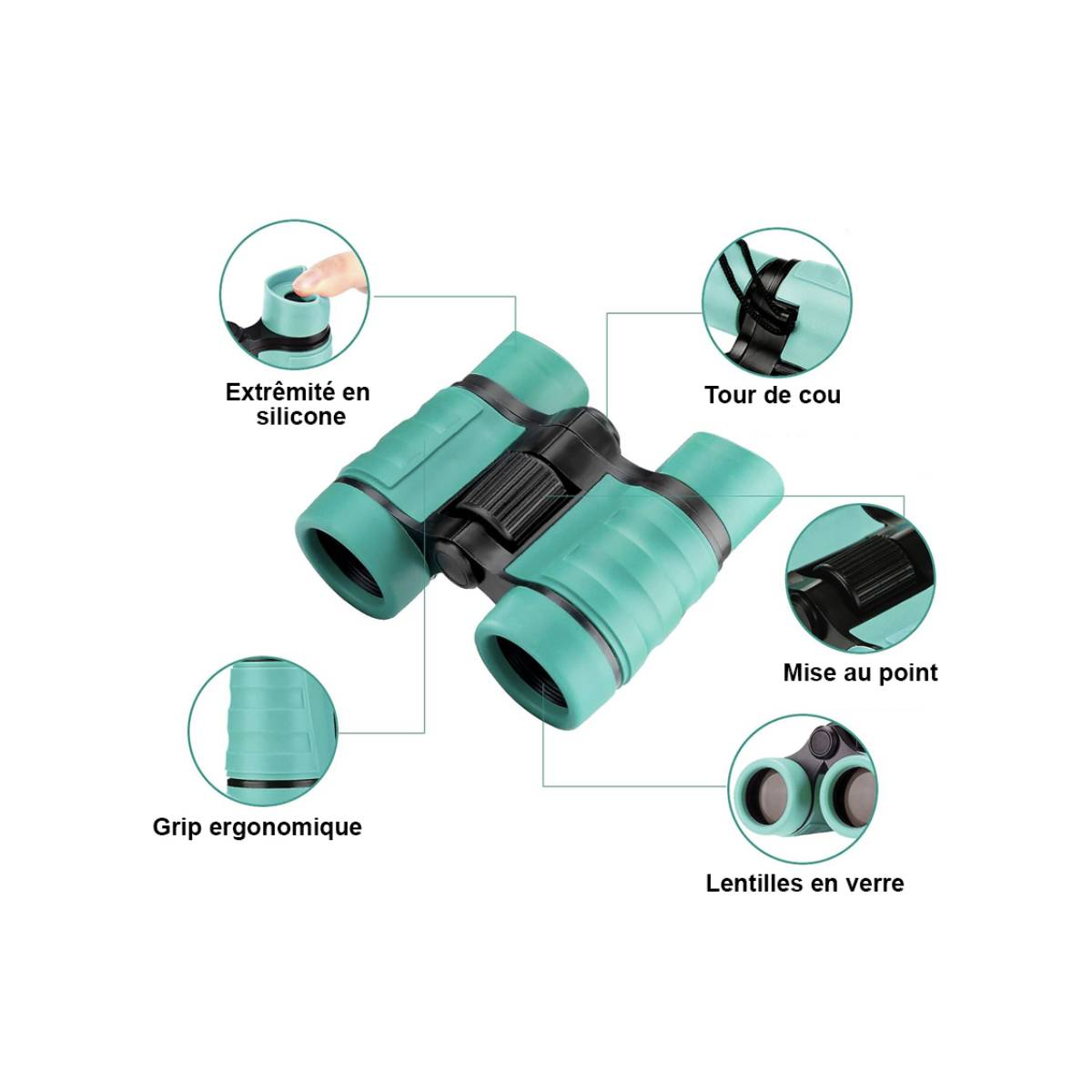 BINOCOLO TECHKIDZ MODELLO EXPLORIA - 1000 Pezzi, Età 6+ Anni, Polimero