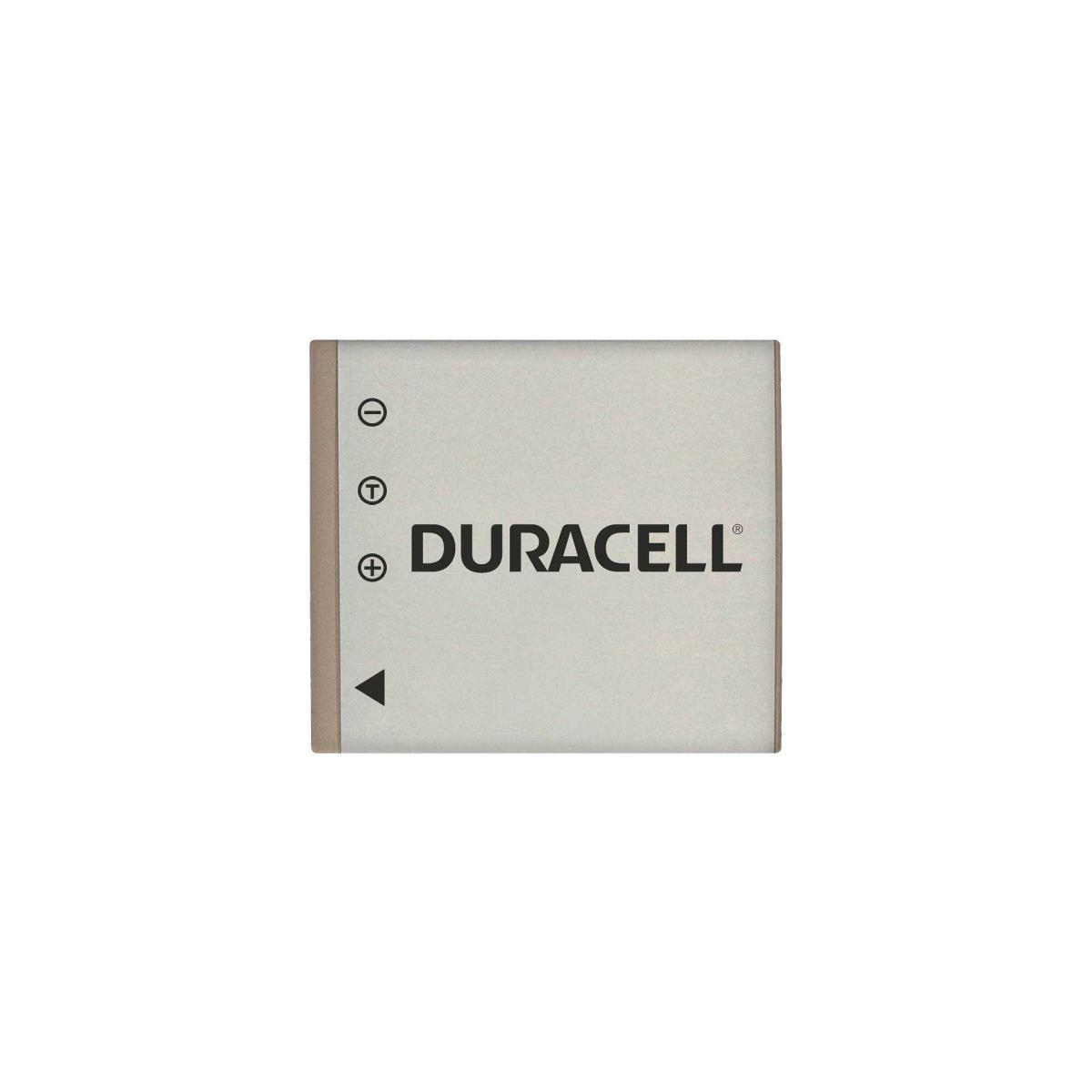 Eine Duracell-Batterie, rechteckig, mit dem Duracell-Logo, auf weißem Hintergrund.