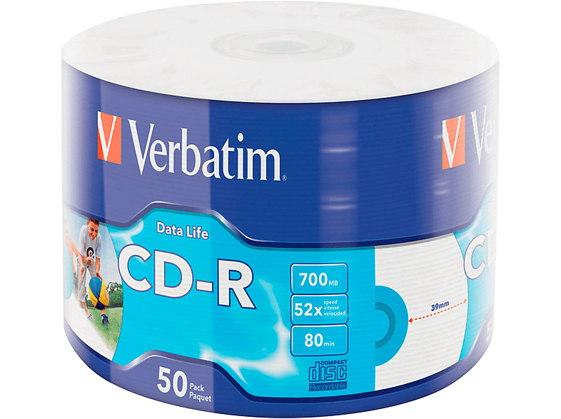 VERBATIM 43794 CD-R 52X 50ER PRINTABLE Rohling | MediaMarkt