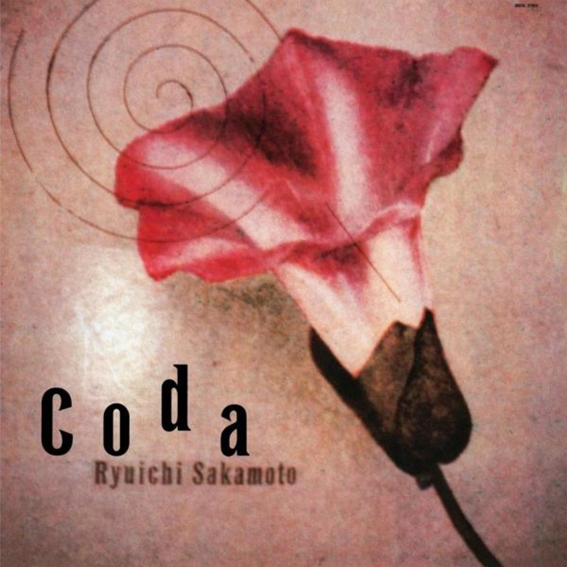 Copertina dell'album con un fiore rosa e la parola "coda".
