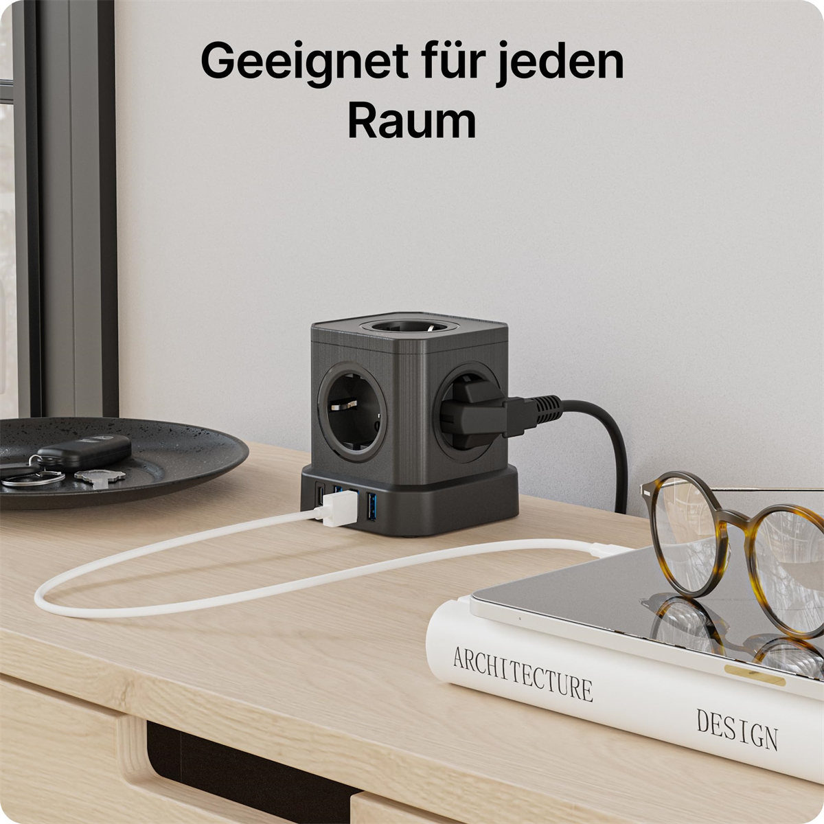 Beleuchtungsvergleich eines Lichts.