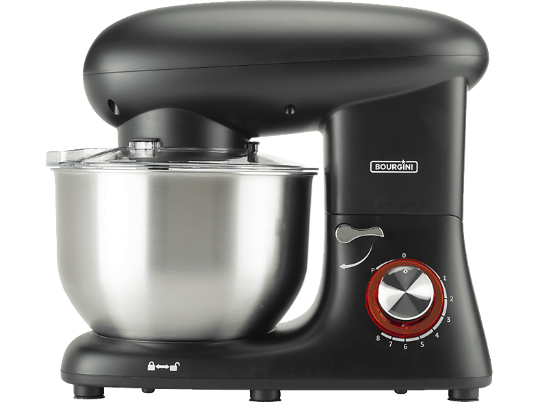 Amasadora | BOURGINI PRO Kitchen Chef Plus 5.52l, 1400 W, Negra ...