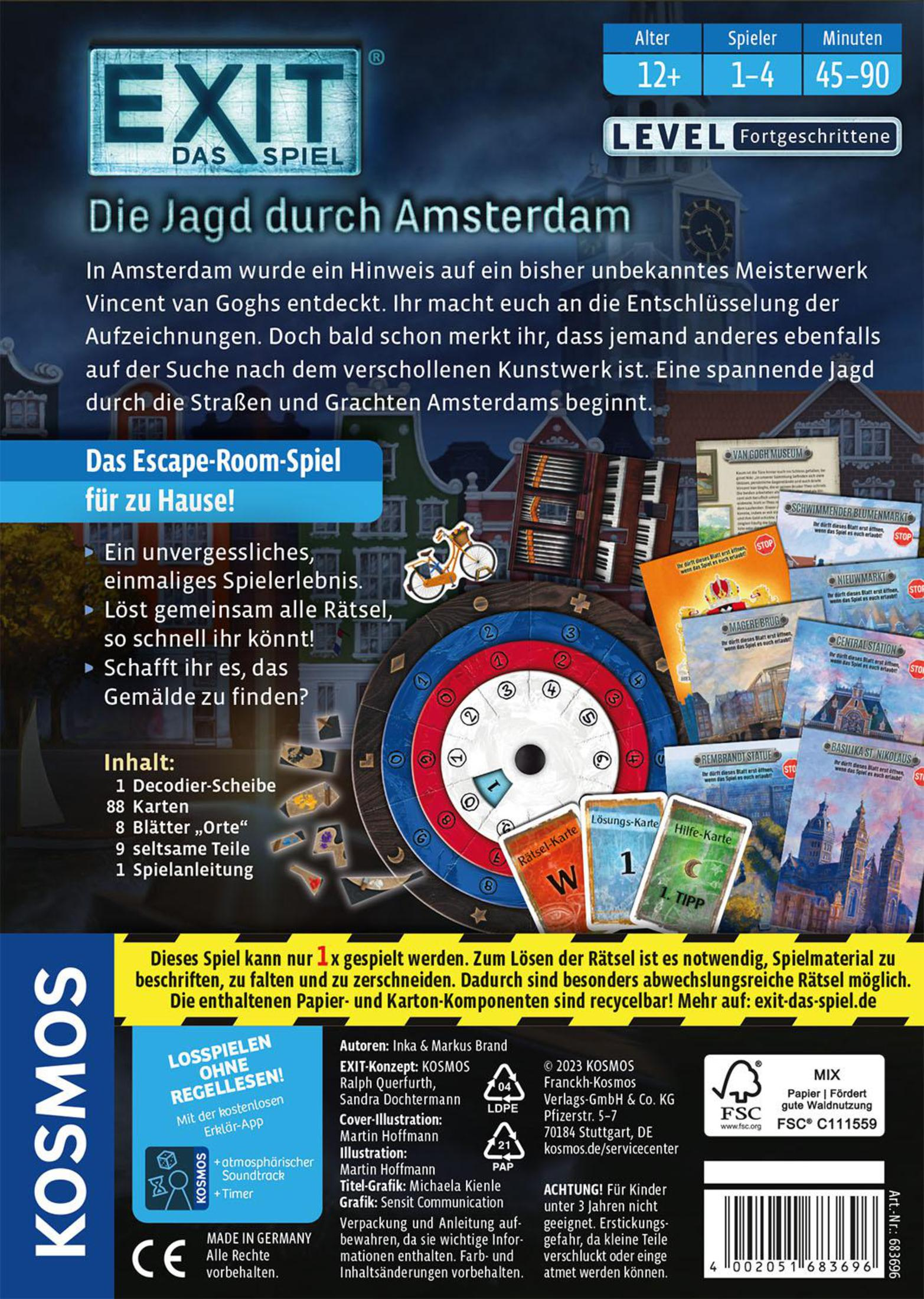 KOSMOS EXIT La caccia attraverso Amsterdam gioco di fuga livello