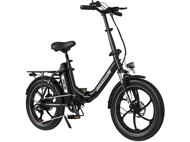 RCB RK6 - herausnehmbarer Akku - Mountainbike (Laufradgröße: 20 Zoll, Unisex-Rad, 561.6wh, Schwarz)