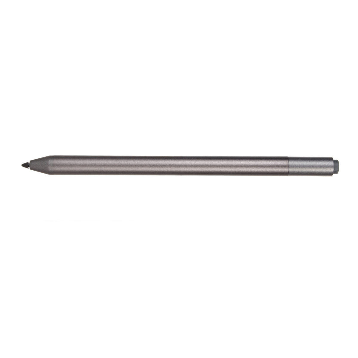 Grauer Eingabestift. Schlichtes Design mit abgerundeter Spitze.