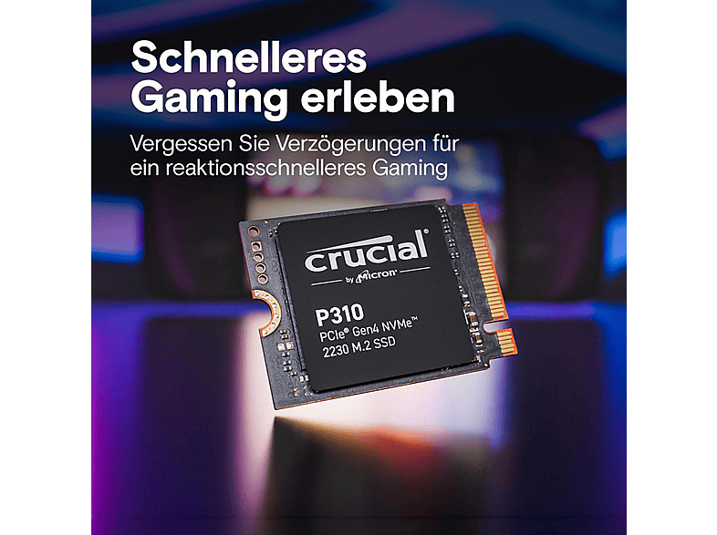 Disco duro SSD interno 1 TB | CRUCIAL CT1000P310SSD2, Interno