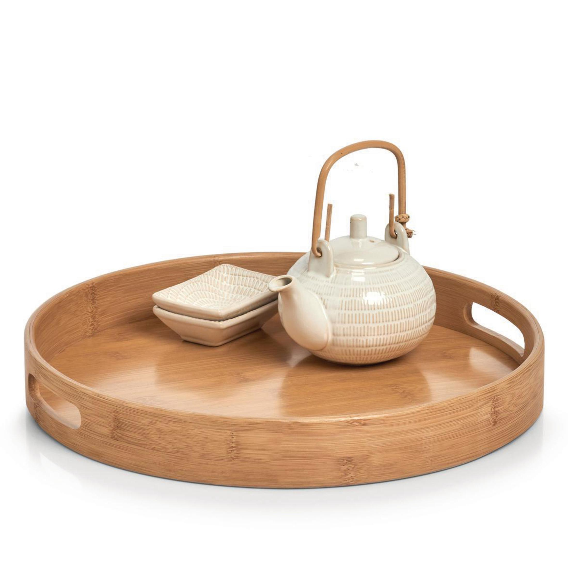 ZELLER 25176 TABLETT BAMBOO Tablett Natur | SATURN