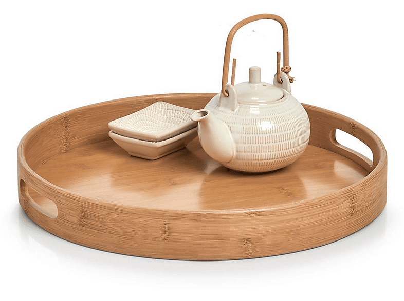 ZELLER 25176 TABLETT BAMBOO Tablett Natur | SATURN