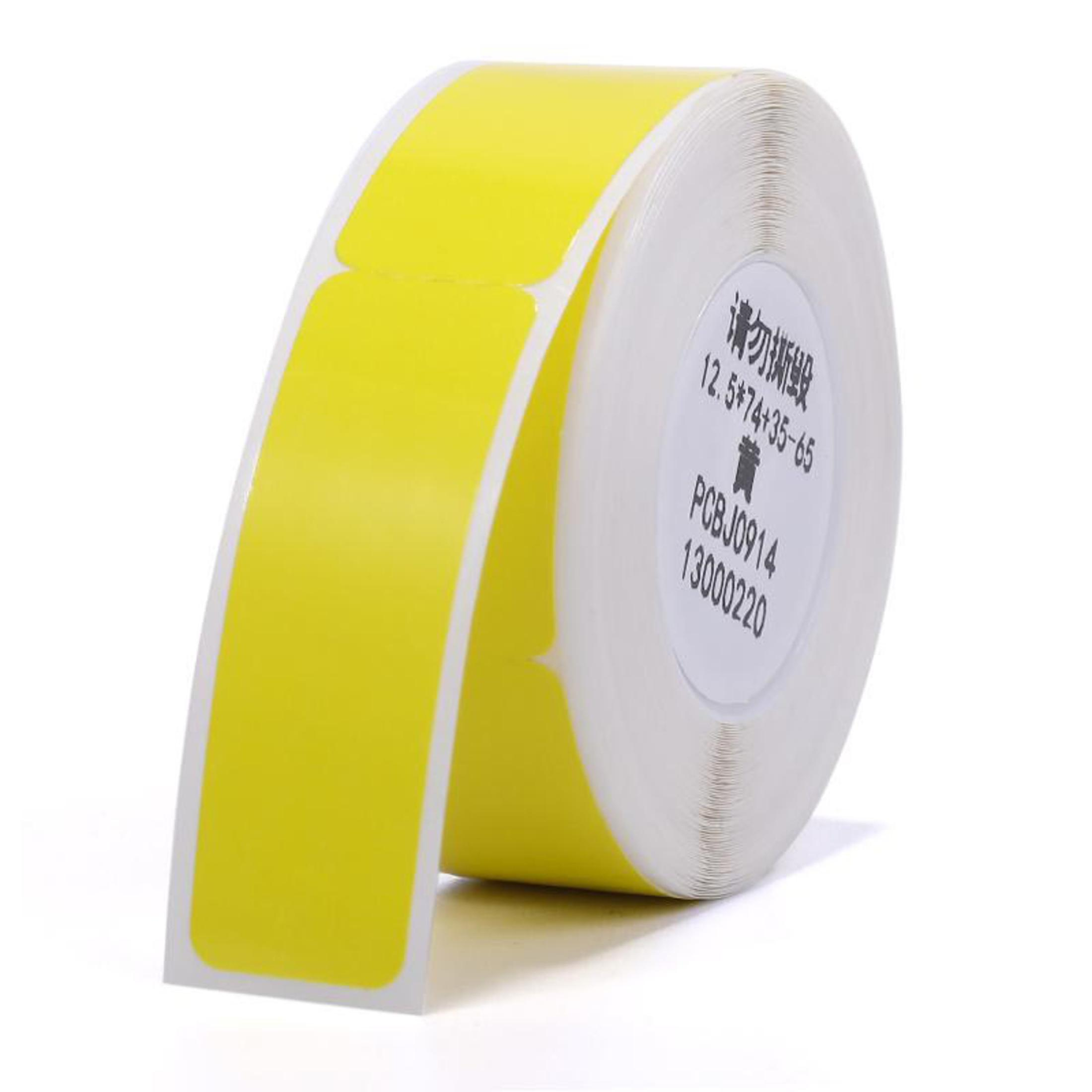 NIIMBOT T12.5x74+35 65 Adet Kablo İçin Sarı Etiket