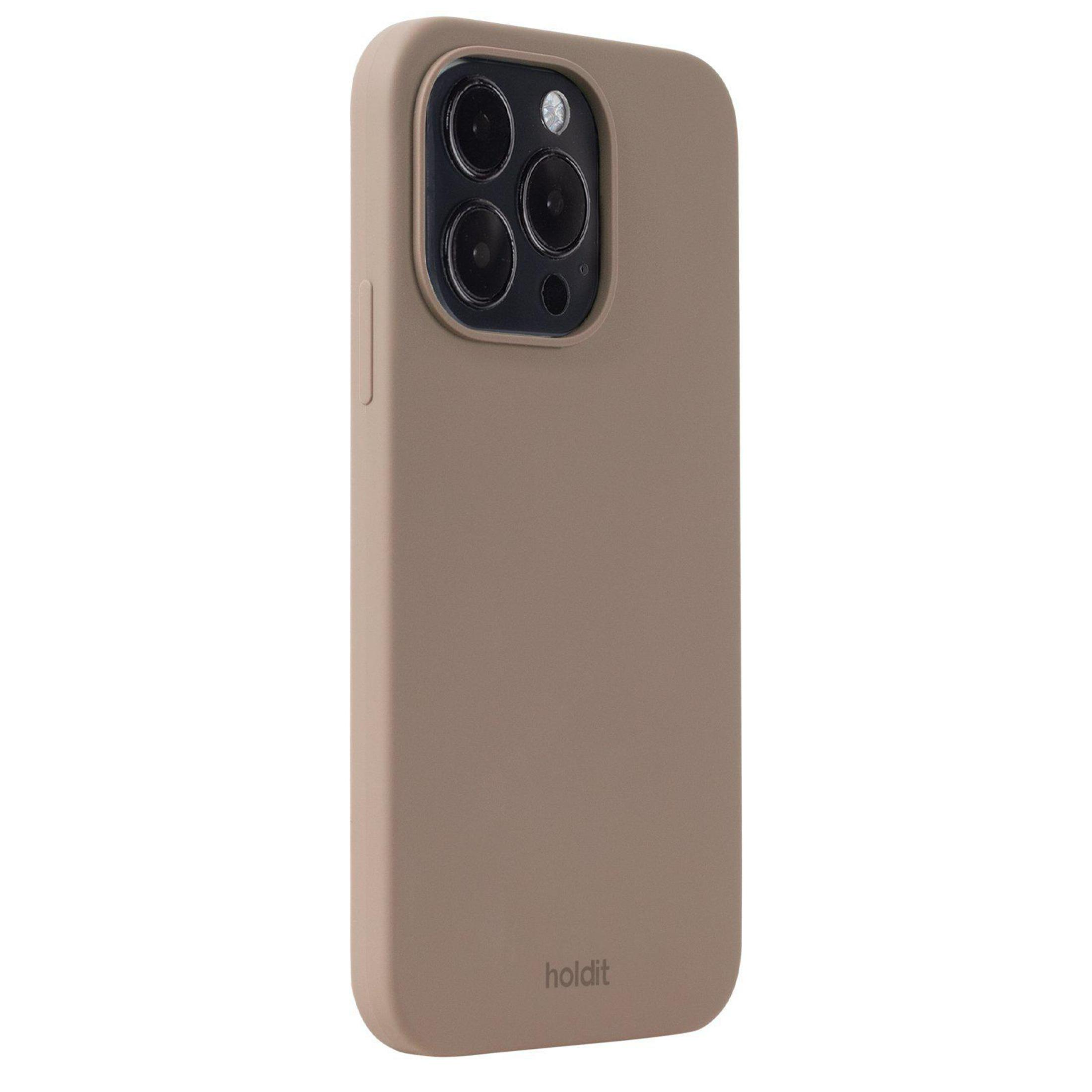 Handyhülle für iPhone mit drei Kameralinsen und der Marke holdit.