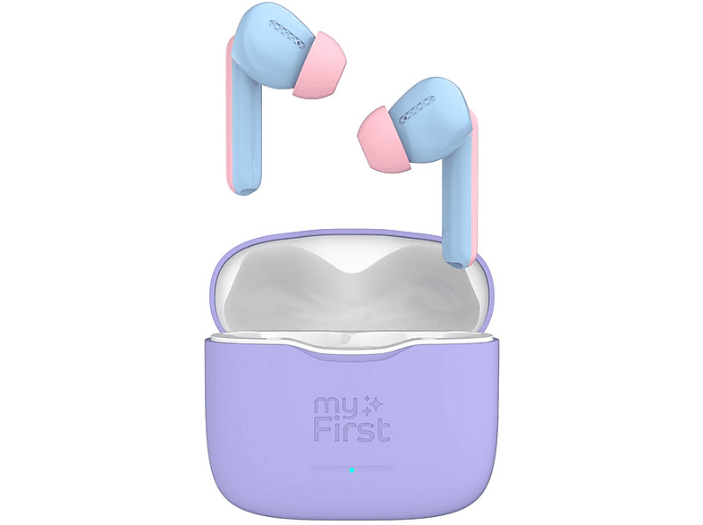 MYFIRST CareBuds True Wireless-Kopfhörer, Cotton Candy, In-ear Bluetooth Kopfhörer Bluetooth Cotton Candy