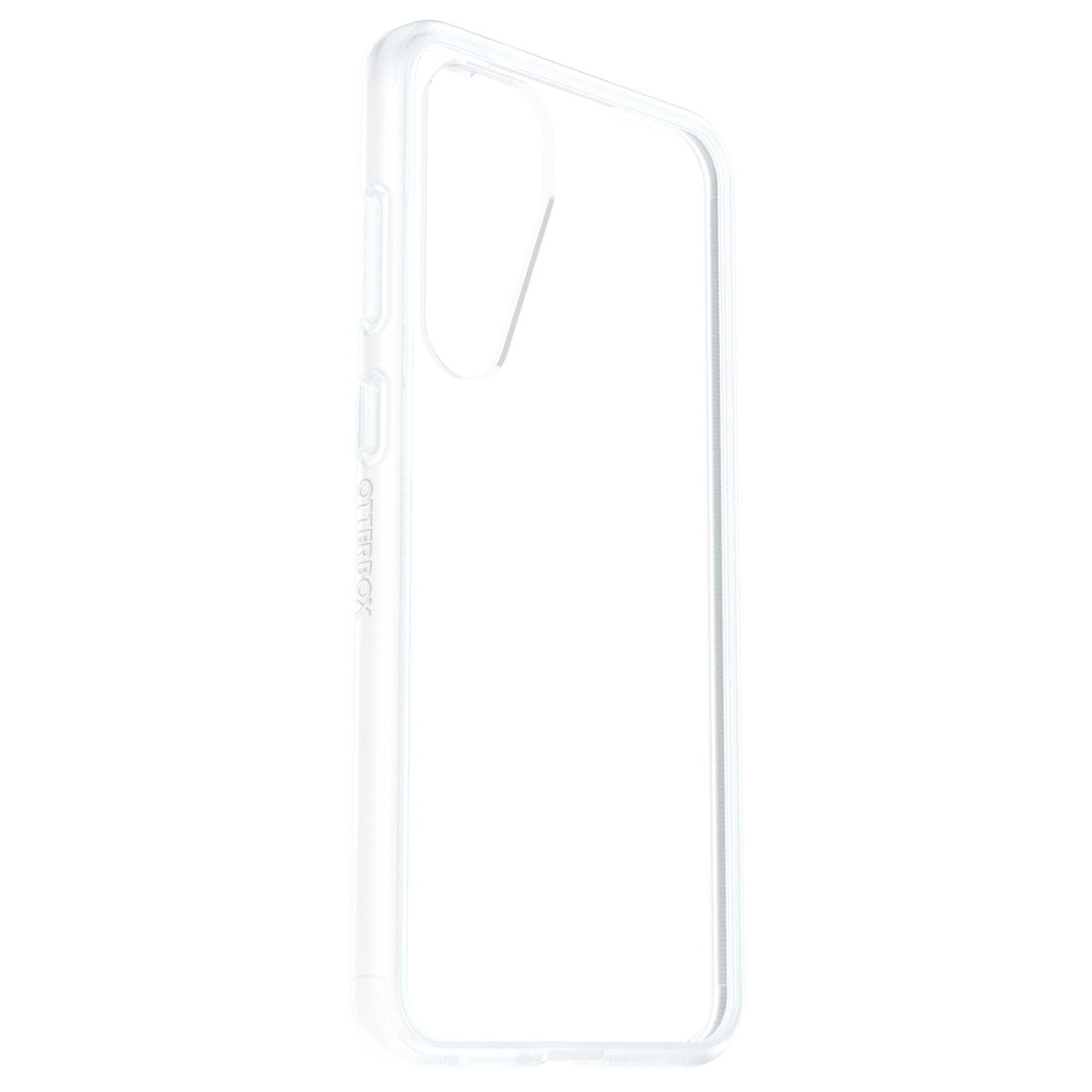 Transparante Otterbox telefoonhoes. Zijaanzicht.