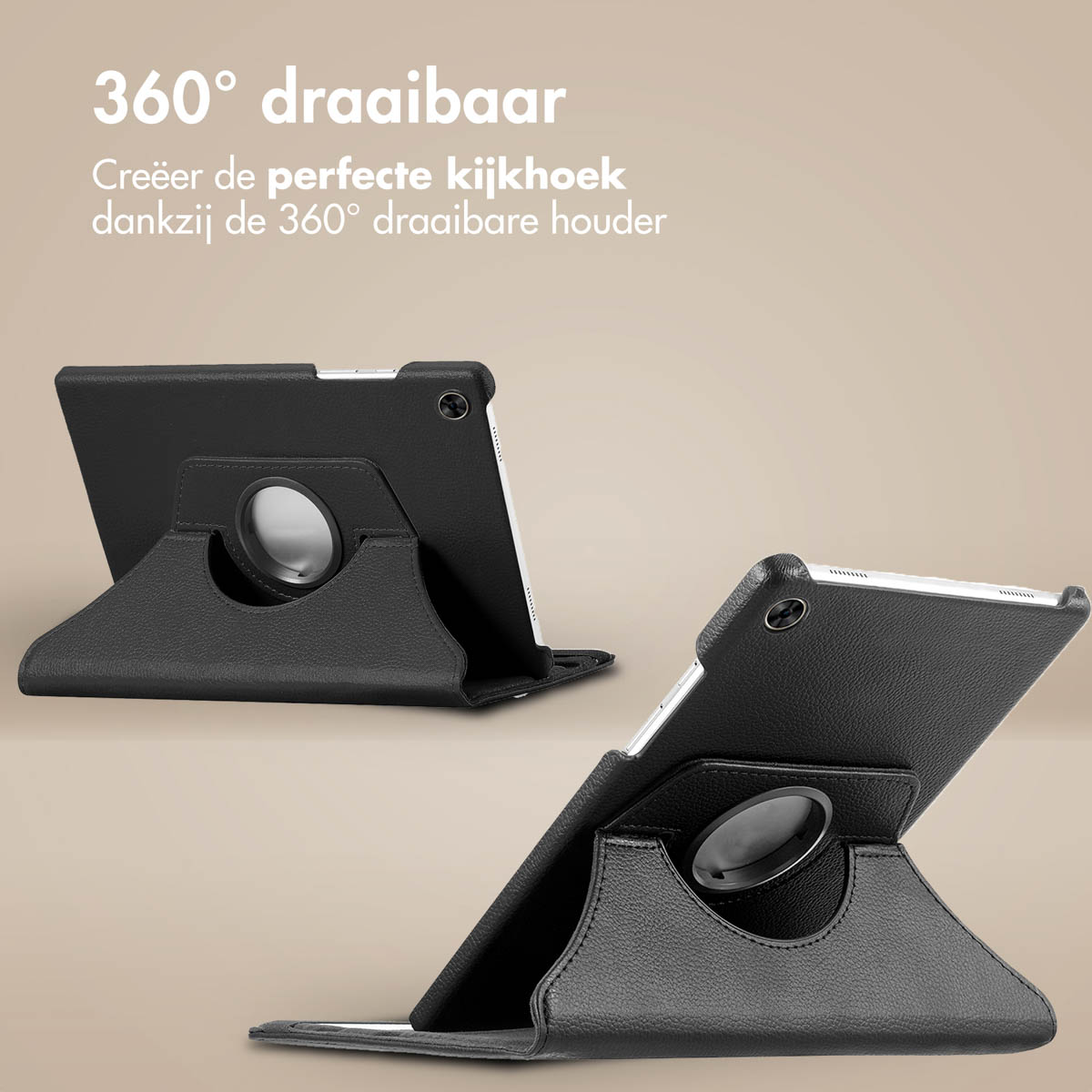 IMOSHION 360° Draaibare Bookcase - Tablet Case 10.4 in Black