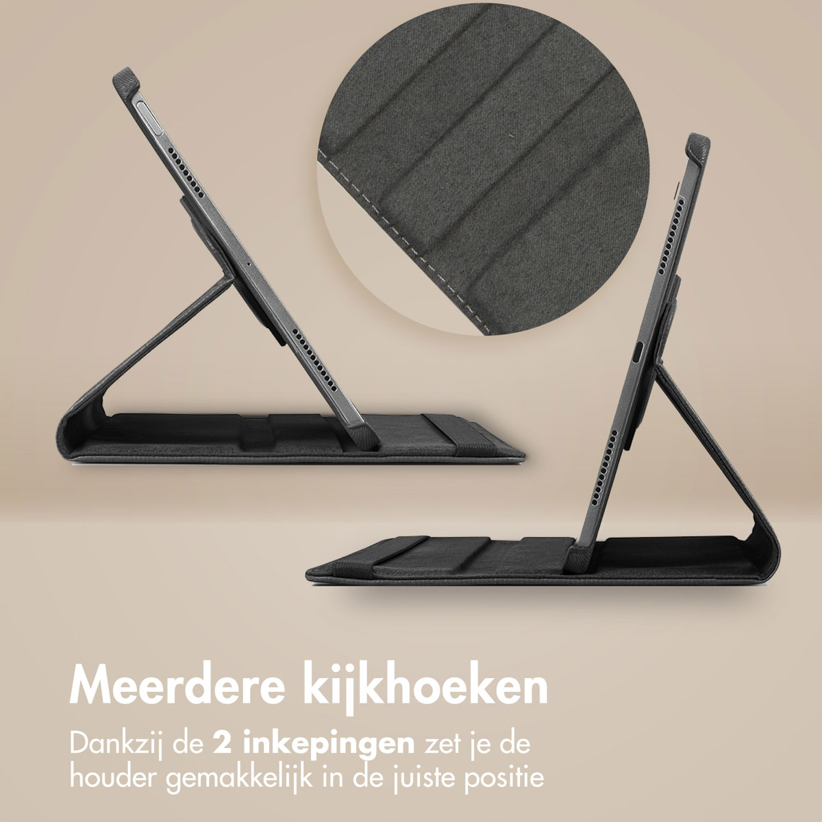 IMOSHION 360° Draaibare Bookcase - Tablet Case 10.4 in Black