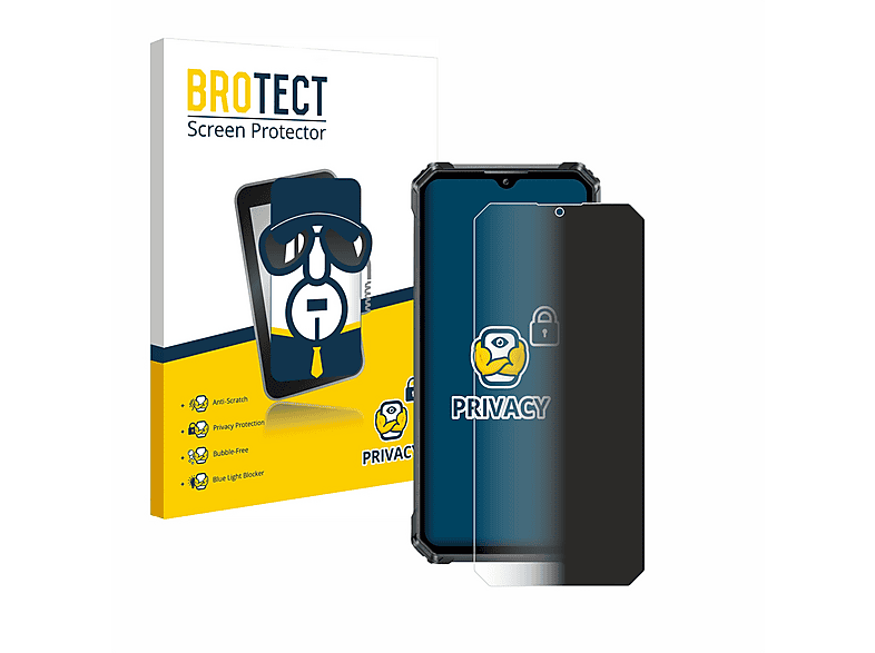 BROTECT Blickschutzfolie Für Panasonic Toughbook CF-20 MK2 - Privacy Screen Mit Blaulichtfilter