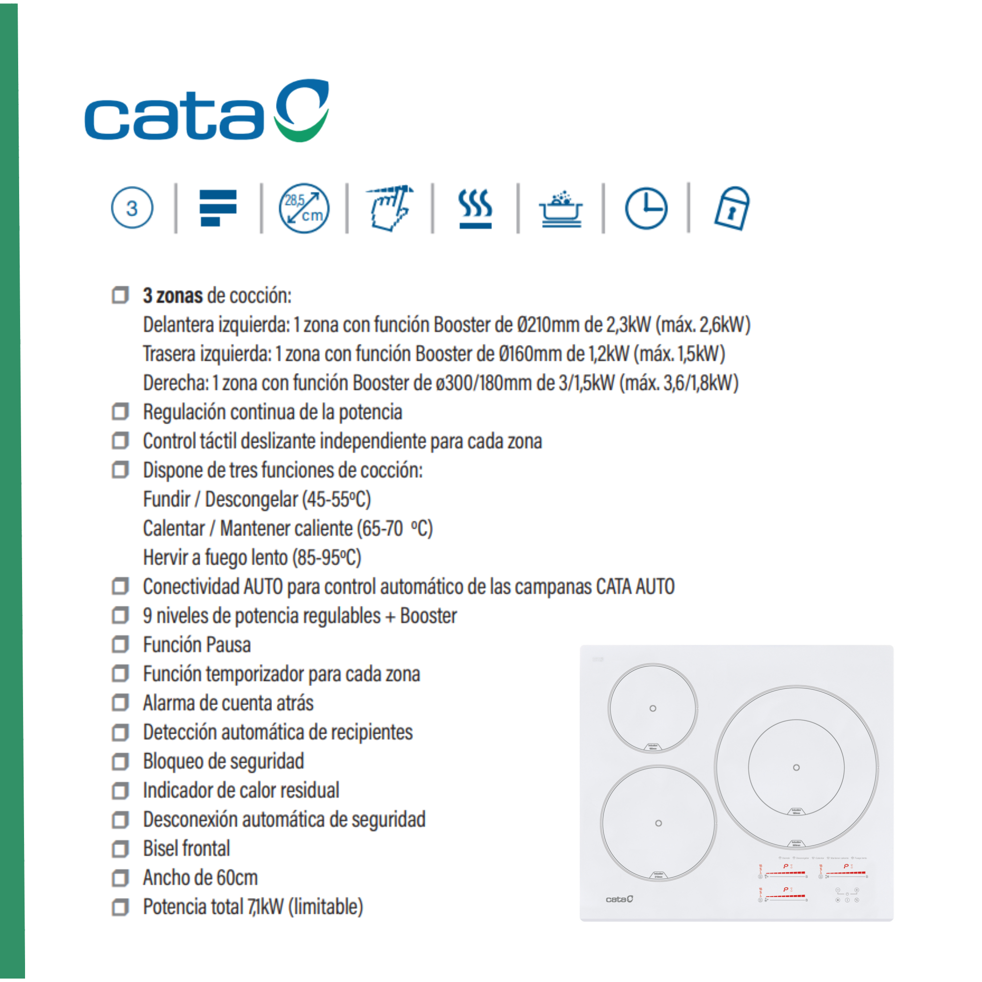 Czarna klawiatura ze srebrną ramką. Klawisze są oznaczone białymi literami.