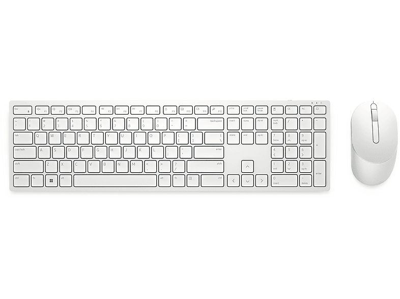 Dell KM5221W Wireless Tastatur & Maus Set – Kabellos, US International Layout, Schwarz, Für Office & Home