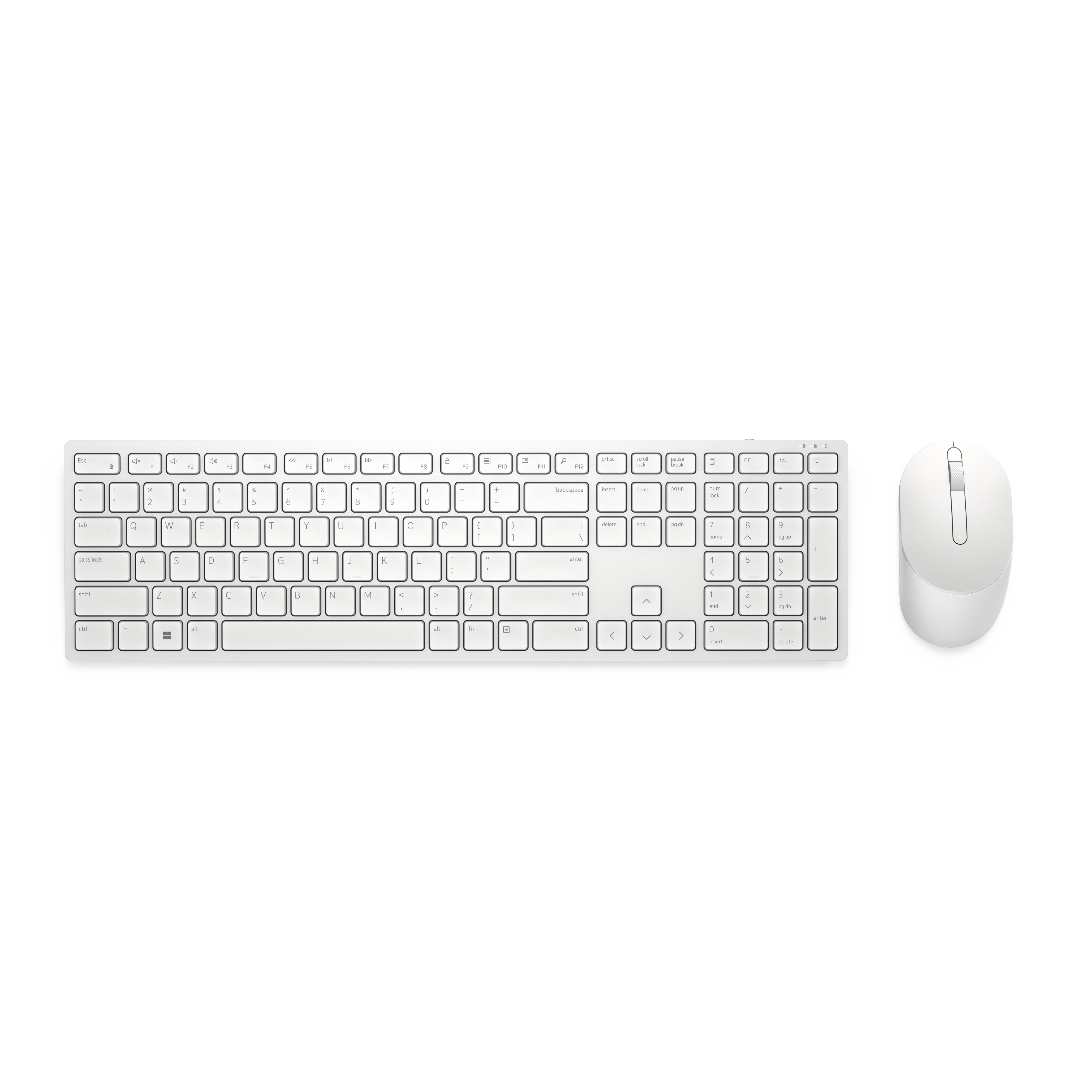 DELL Pro KM5221W Q İngilizce Kablosuz Klavye ve Mouse Seti Beyaz