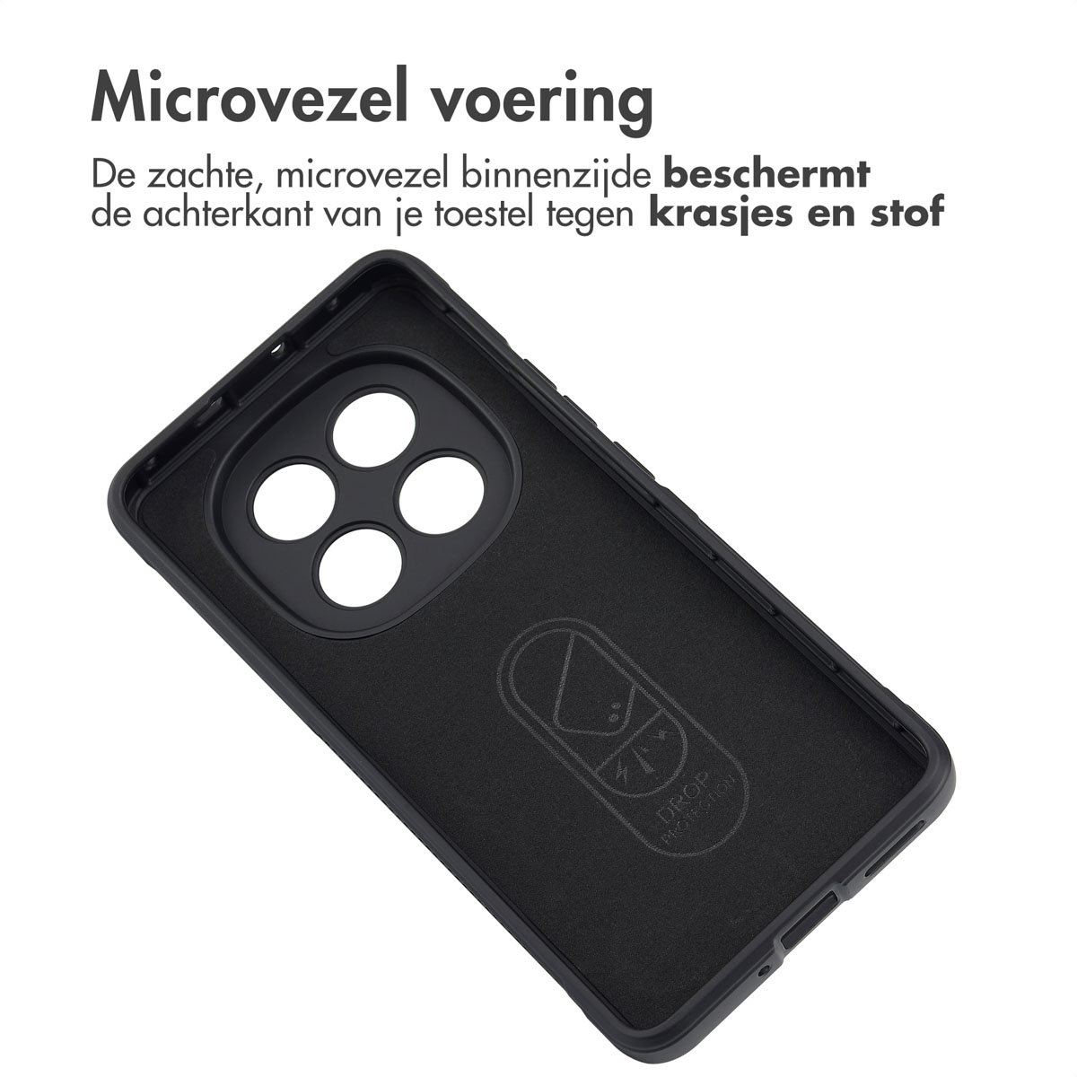 IMOSHION EasyGrip Backcover - Geschikt voor Xiaomi Redmi Note 14 Pro (5G) - Telefoonhoesje voor Xiaomi Xiaomi Redmi Note 14 Pro 5G Zwart