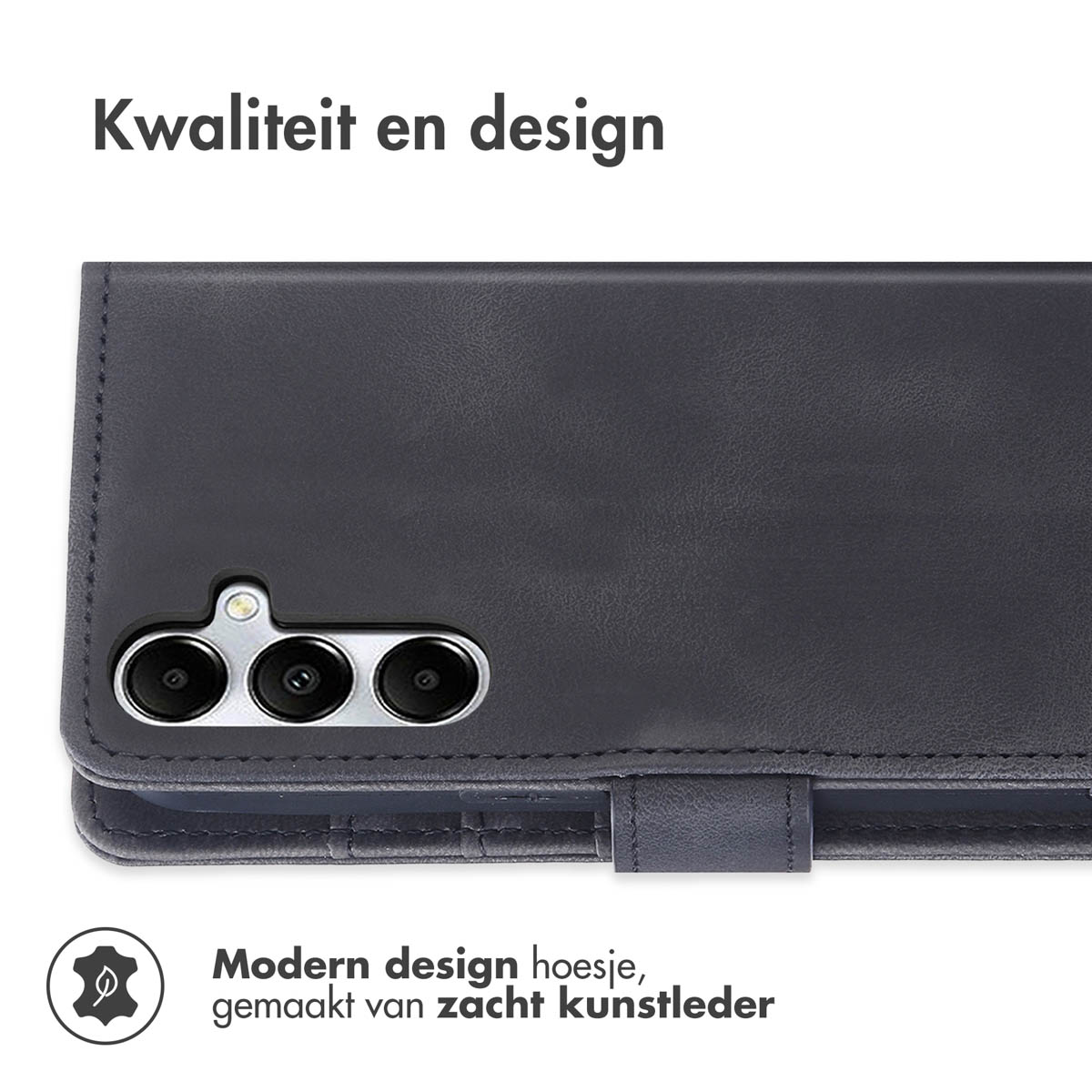 IMOSHION Bookcase met koord geschikt voor Samsung Galaxy A26 Telefoonhoesje voor Samsung Samsung Galaxy A26 Zwart