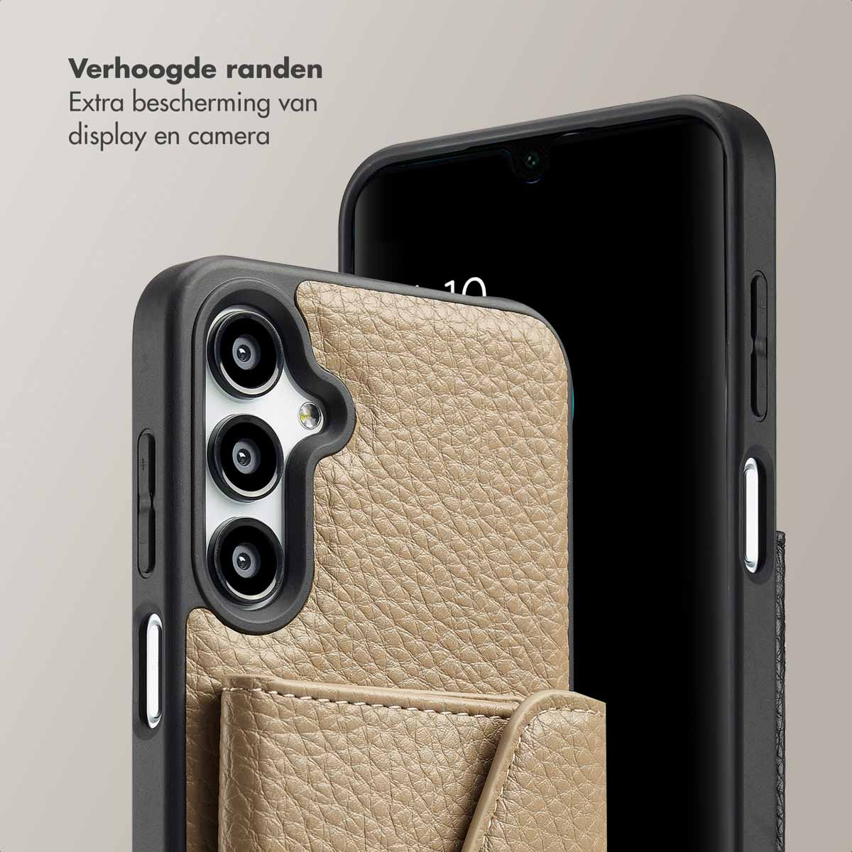 SELENCIA Sera Koordhoes con portacarte COVER per Samsung Samsung Galaxy A16 (4G)/Samsung Galaxy A16 (5G), Beige