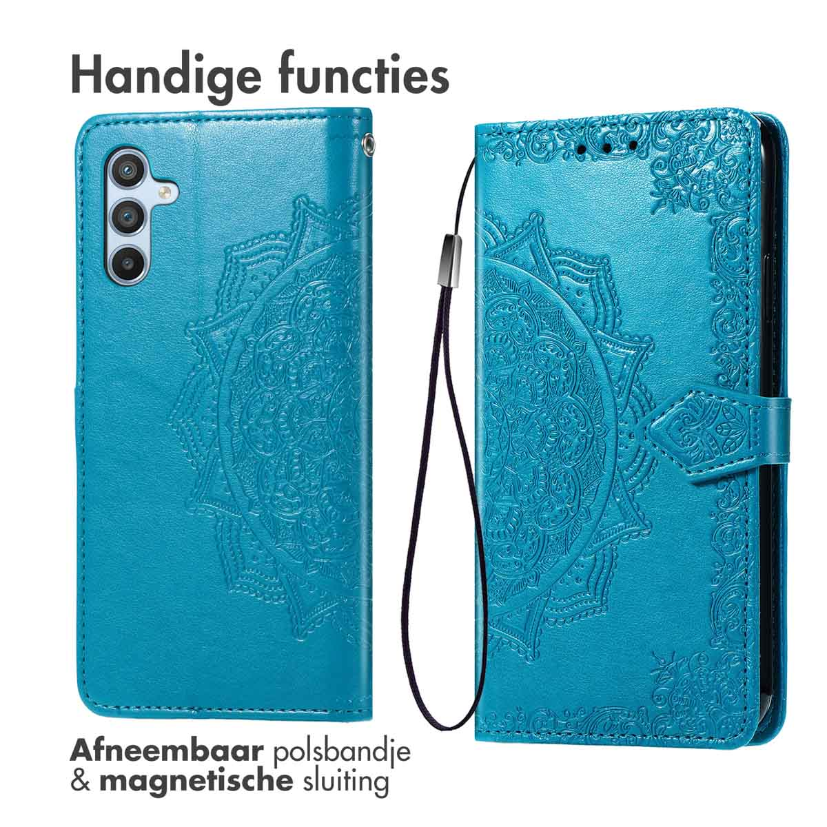IMOSHION Coque folio compatible avec Samsung Galaxy A56 (5G) Étui de Téléphone voor Samsung Samsung Galaxy A56 (5G) Turquoise