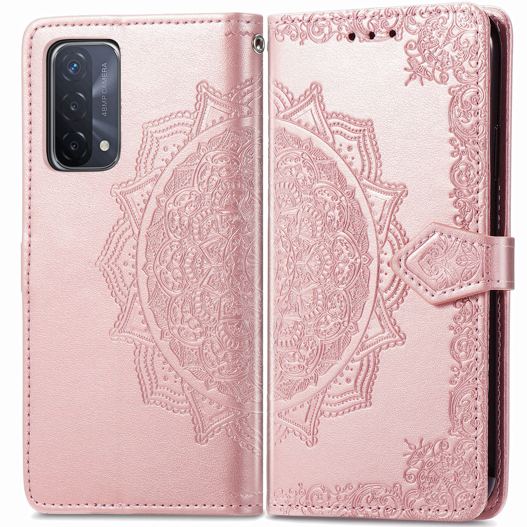 Custodia rosa con design mandala.