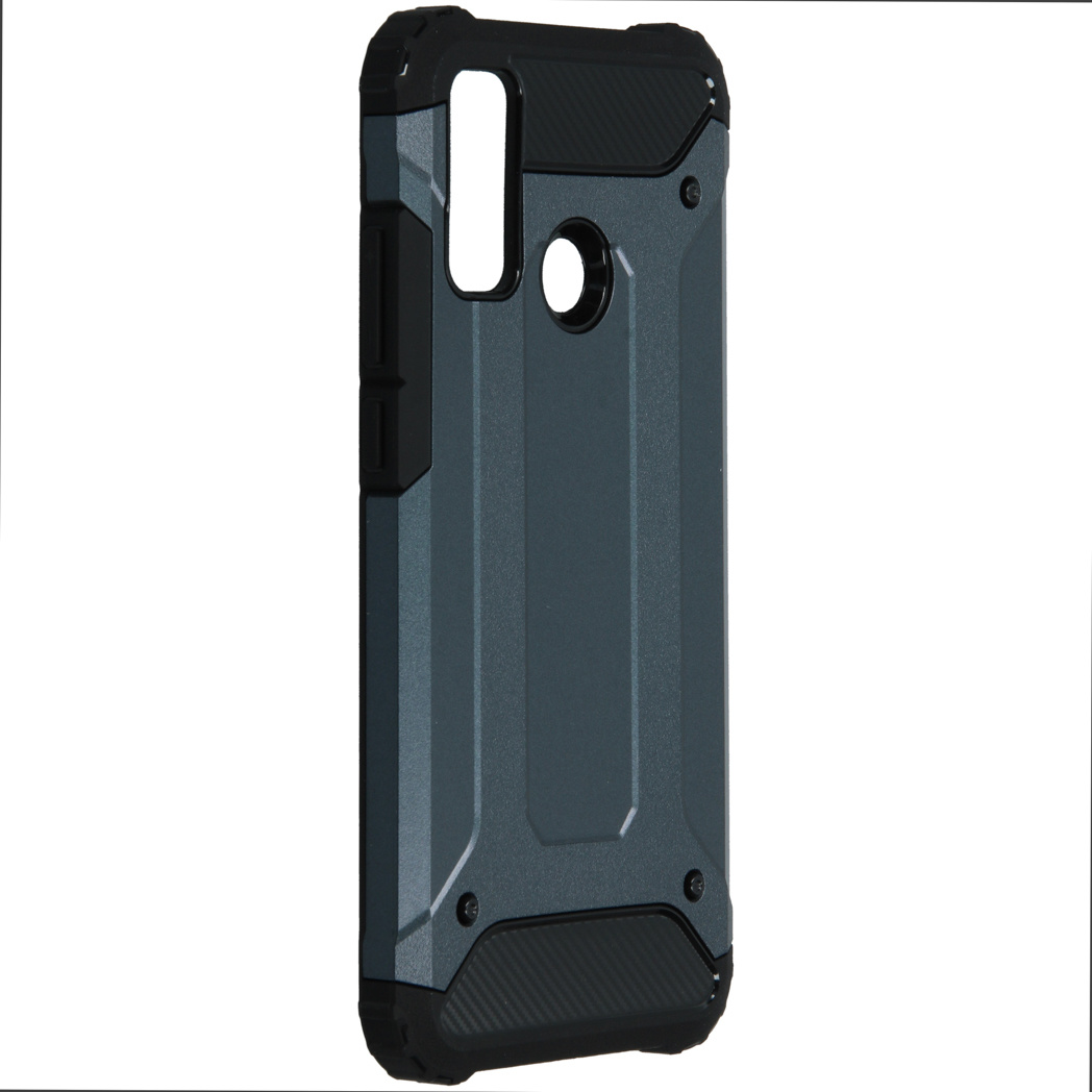 Custodia grigio scuro per telefono.