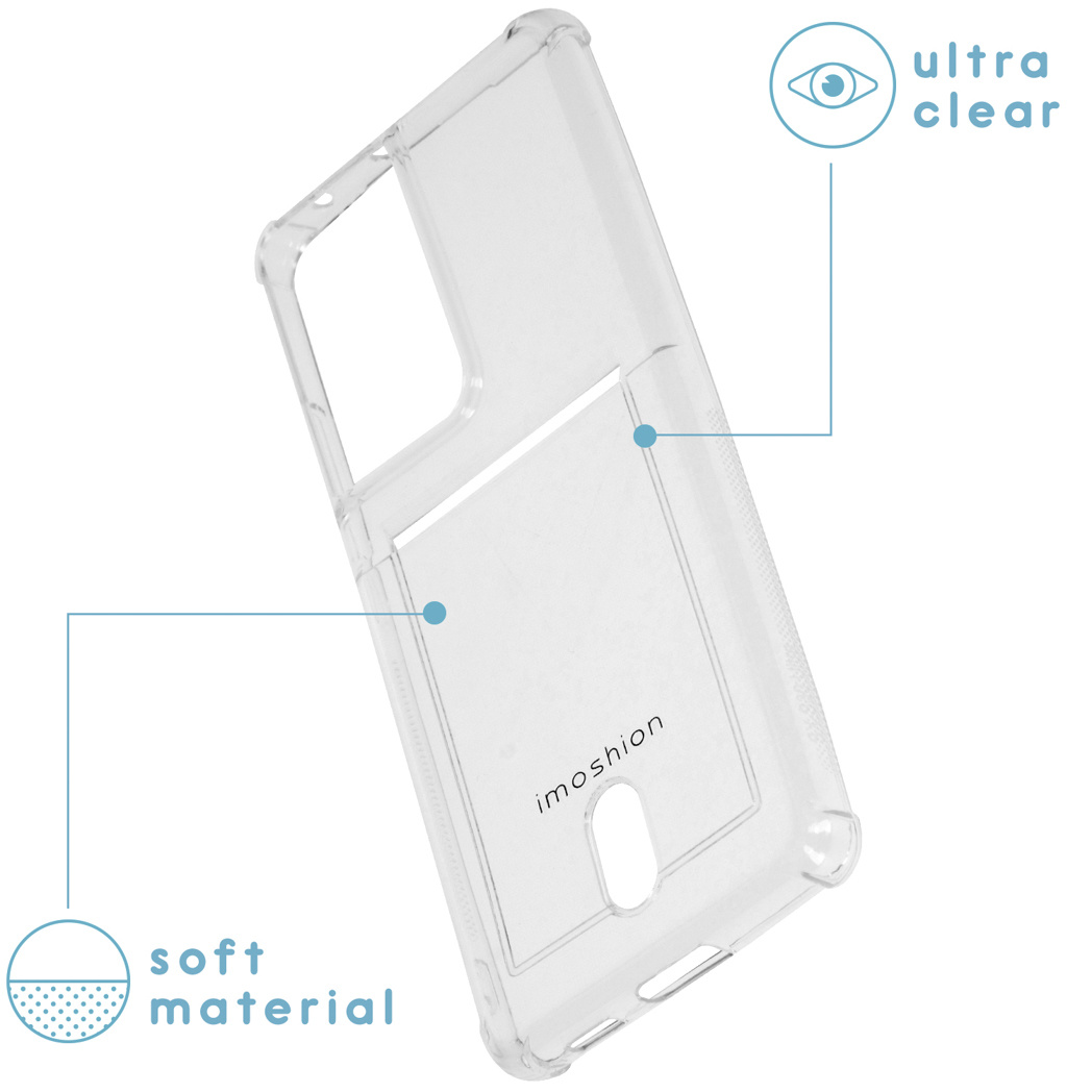 IMOSHION Transparante coque compatible avec Samsung Galaxy S21 Ultra Étui de Téléphone voor Samsung Samsung Galaxy S21 Ultra Transparent