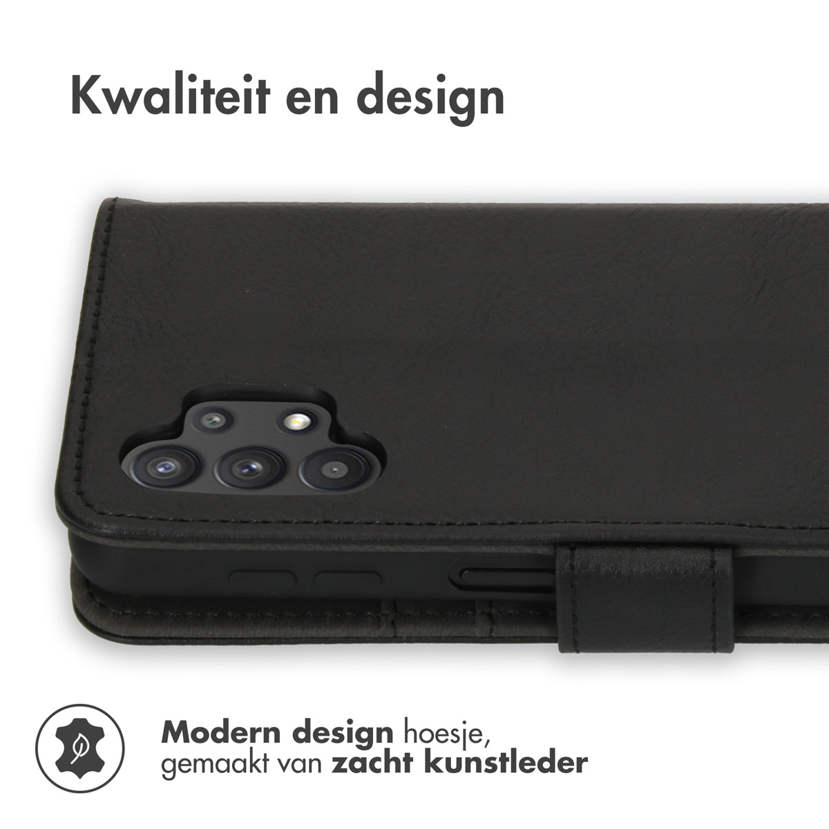 Coque de téléphone noire montrant l'arrière du téléphone. Gros plan d'une coque noire.