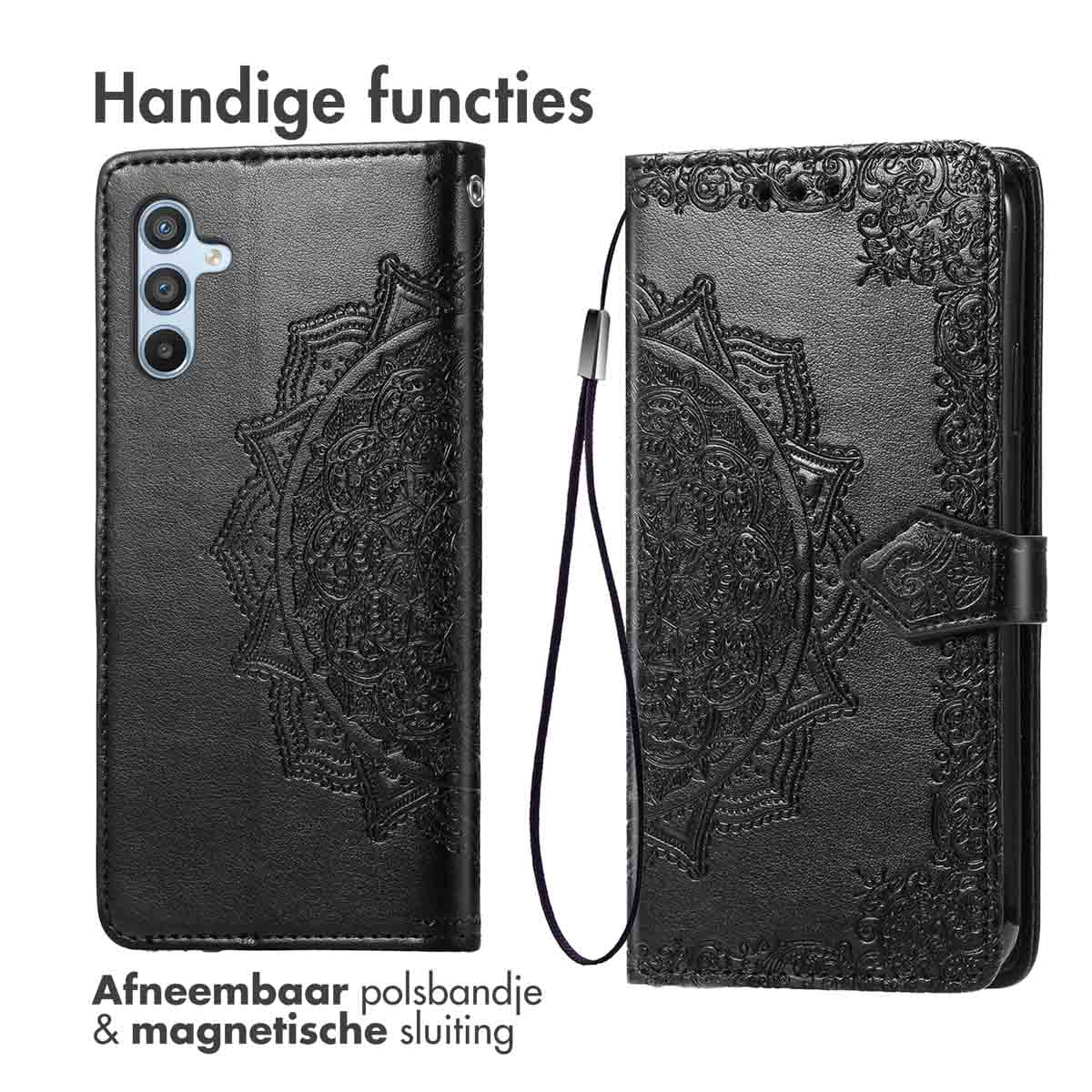 IMOSHION Coque folio compatible avec Samsung Galaxy A36 Étui de Téléphone voor Samsung Samsung Galaxy A36 Noir