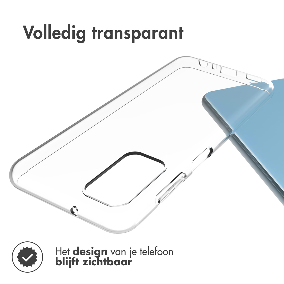 Custodia trasparente per telefono, che mostra il design del telefono. Custodia trasparente con un telefono.