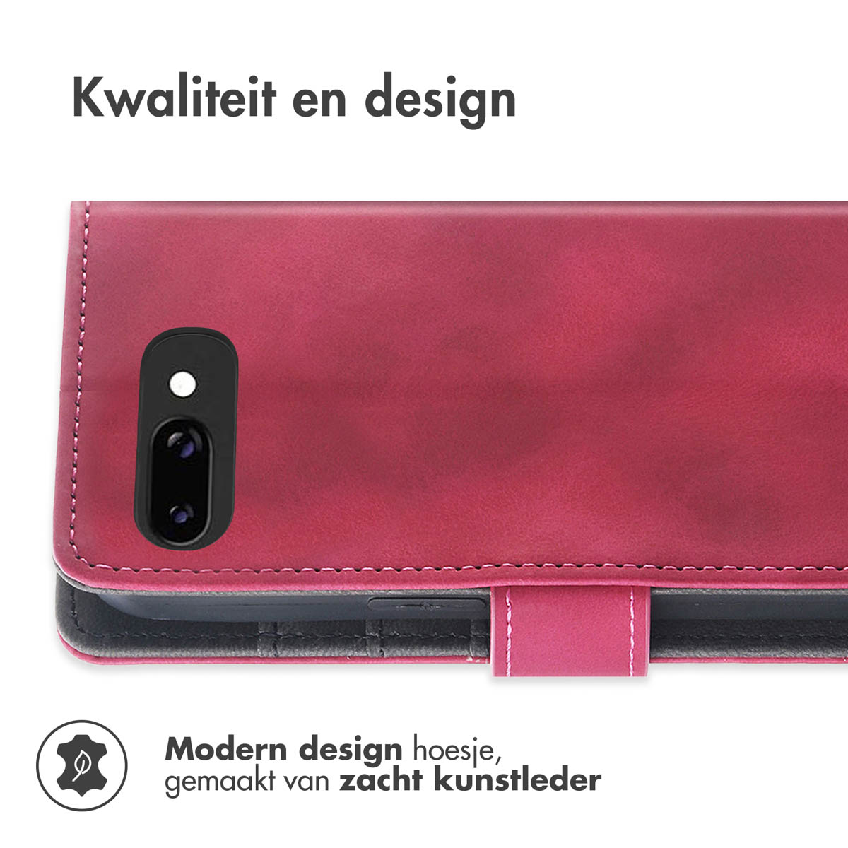 IMOSHION SH00082333 CUSTODIA A LIBRO per Google Pixel 9a, Rosso
