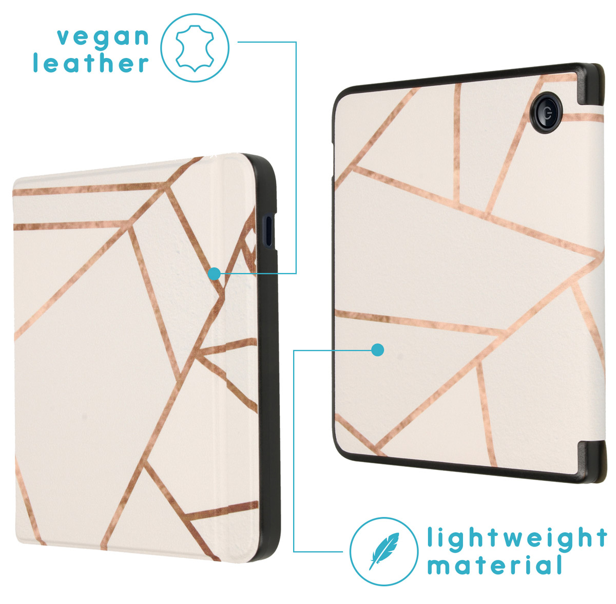 IMOSHION Coque folio compatible avec Kobo Libra 2/Tolino Vision 6 Housse 7 pouces Multicolore