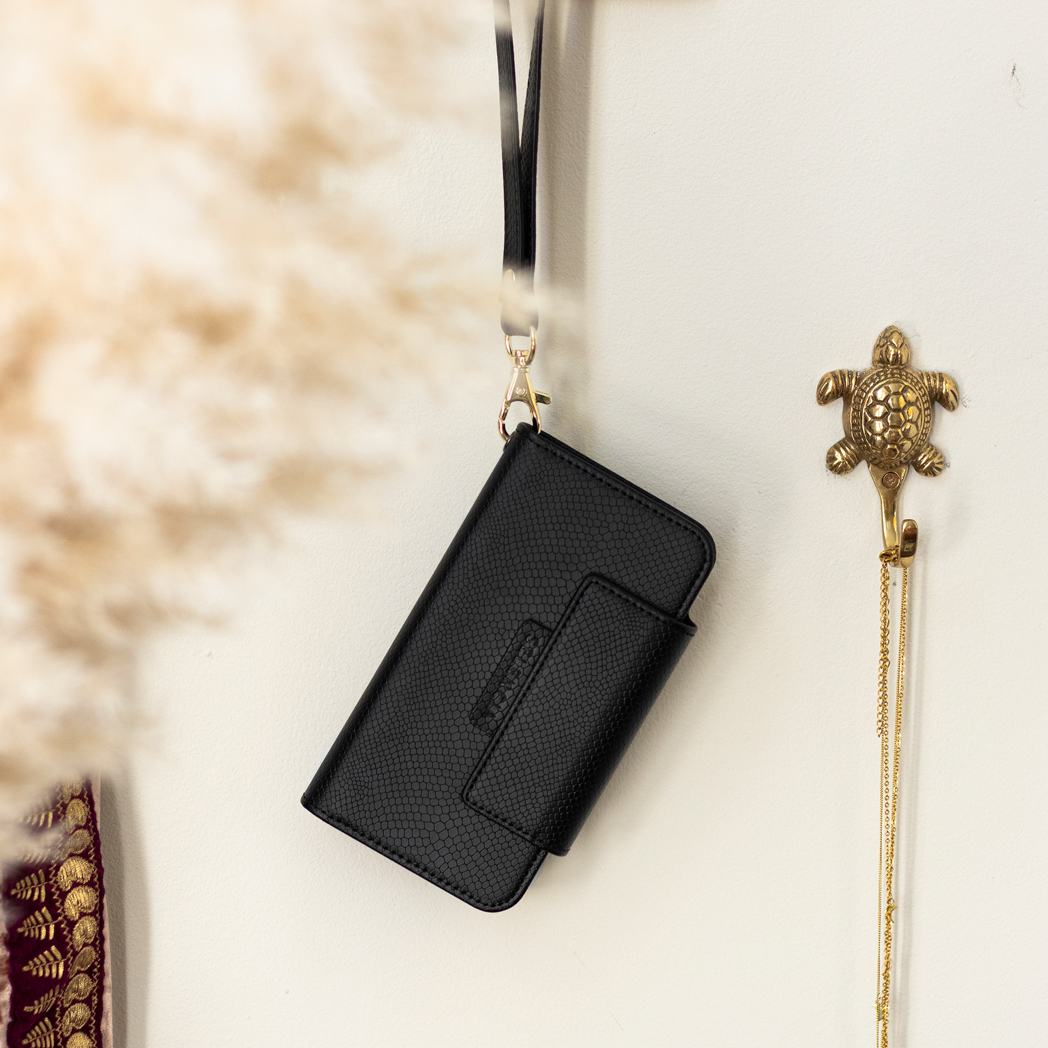 SELENCIA Coque folio compatible avec Samsung Galaxy S21 Plus Étui de Téléphone voor Samsung Samsung Galaxy S21 Plus Noir