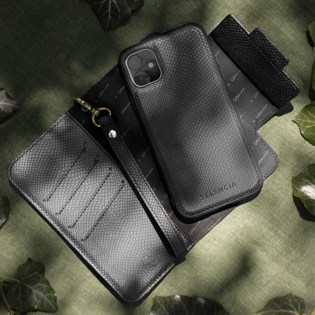 SELENCIA Coque folio compatible avec Samsung Galaxy S21 Plus Étui de Téléphone voor Samsung Samsung Galaxy S21 Plus Noir