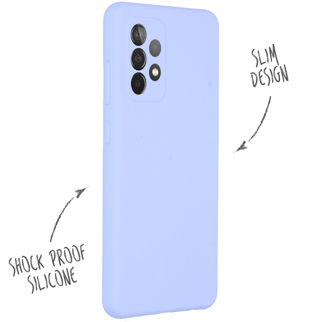 Coque de téléphone lilas. Silicone antichoc, design fin.