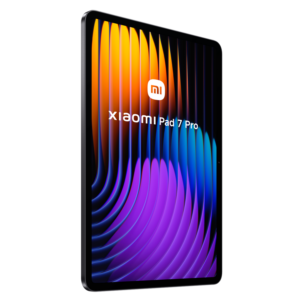 Tablet Xiaomi Pad 7 Pro. Ekran pokazuje kolorowe, abstrakcyjne tło.