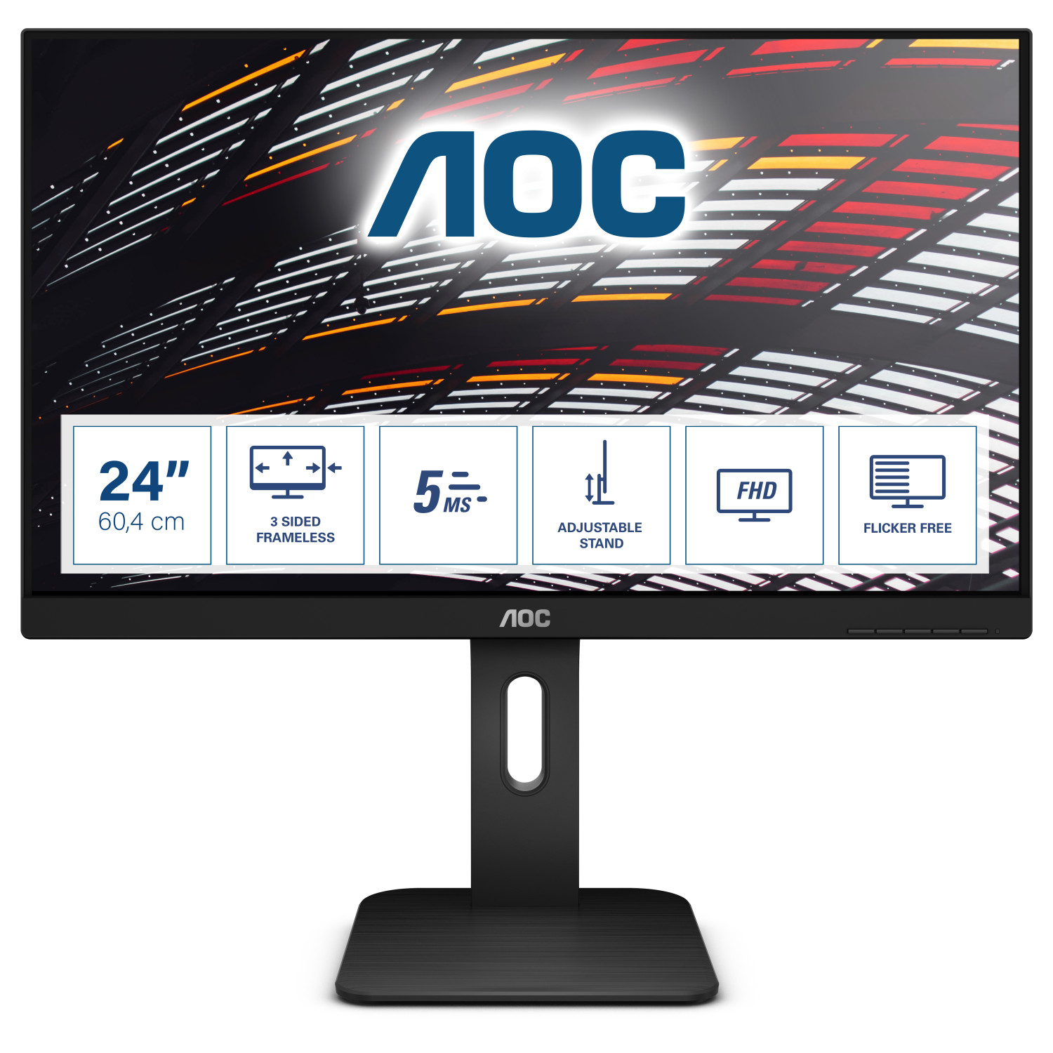 Monitor gaming - AOC Herstellernummer: 24P1, 23,8 ", Full-HD, 5 ms, 60 Hz, Negro