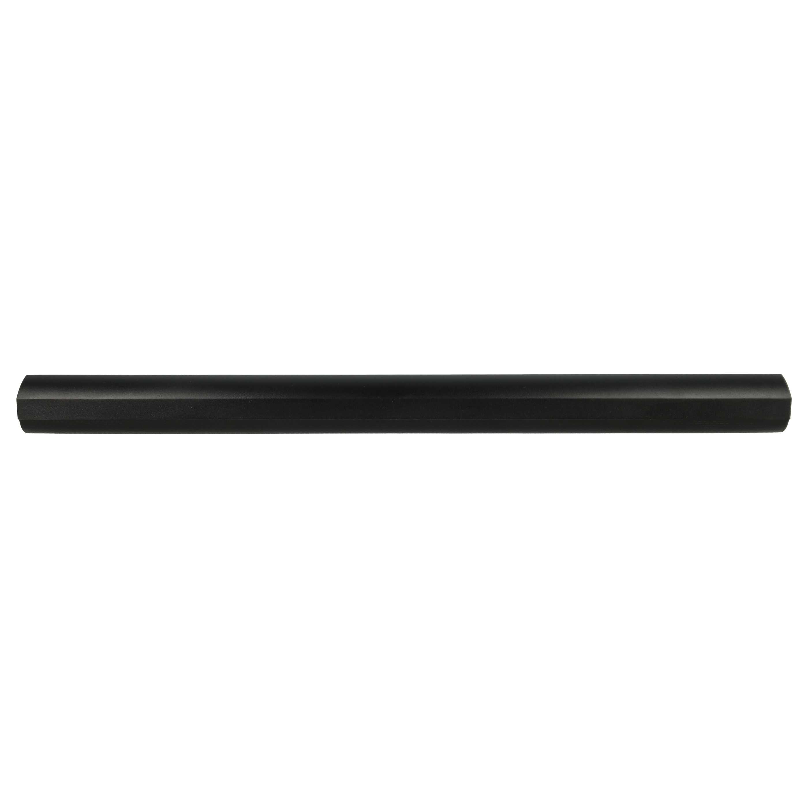 Schwarzer, langer, rechteckiger Balken. Scheint eine Soundbar zu sein.