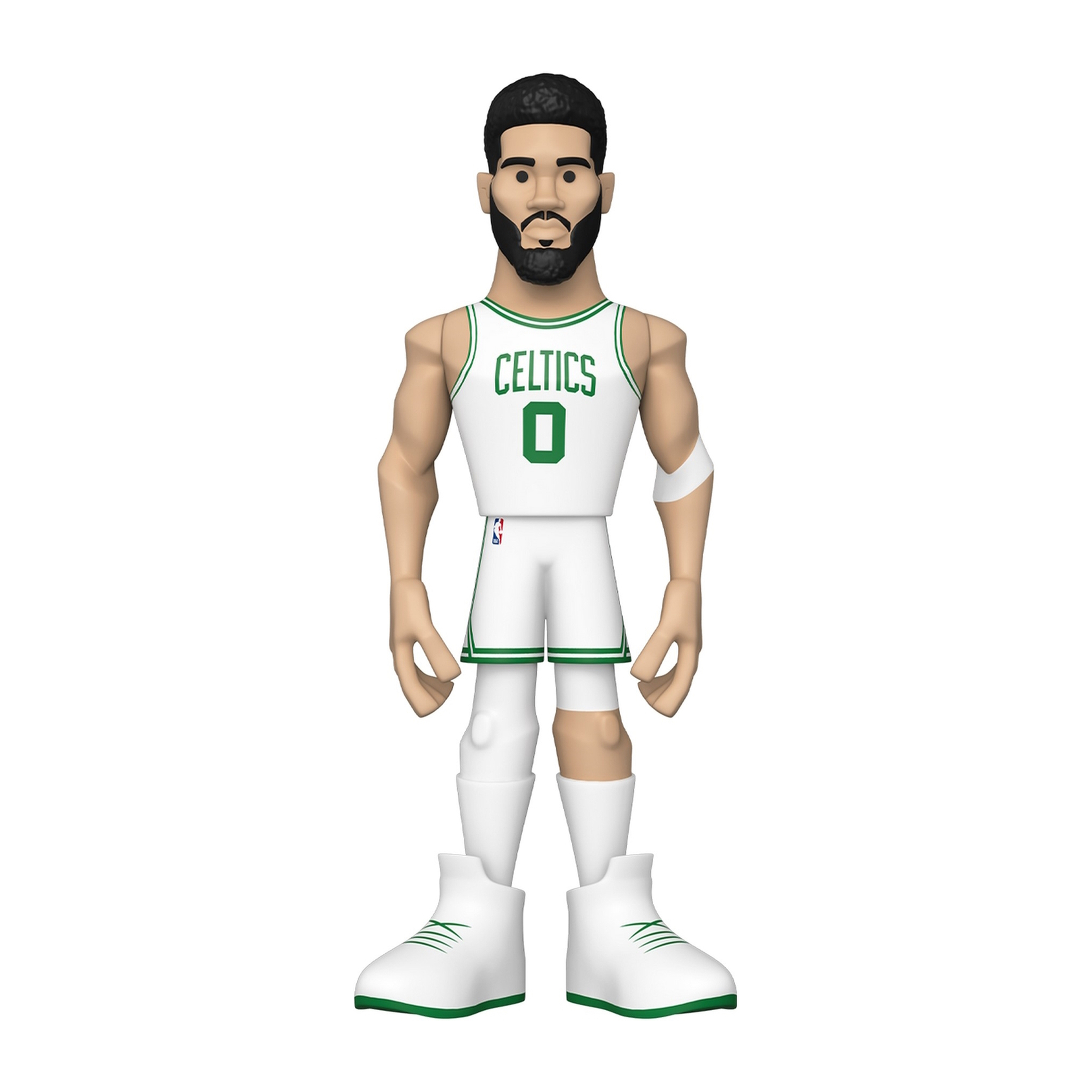 Figurka Funko Pop! koszykarza w koszulce Celtics, białym uniformie i zielonych akcentach.