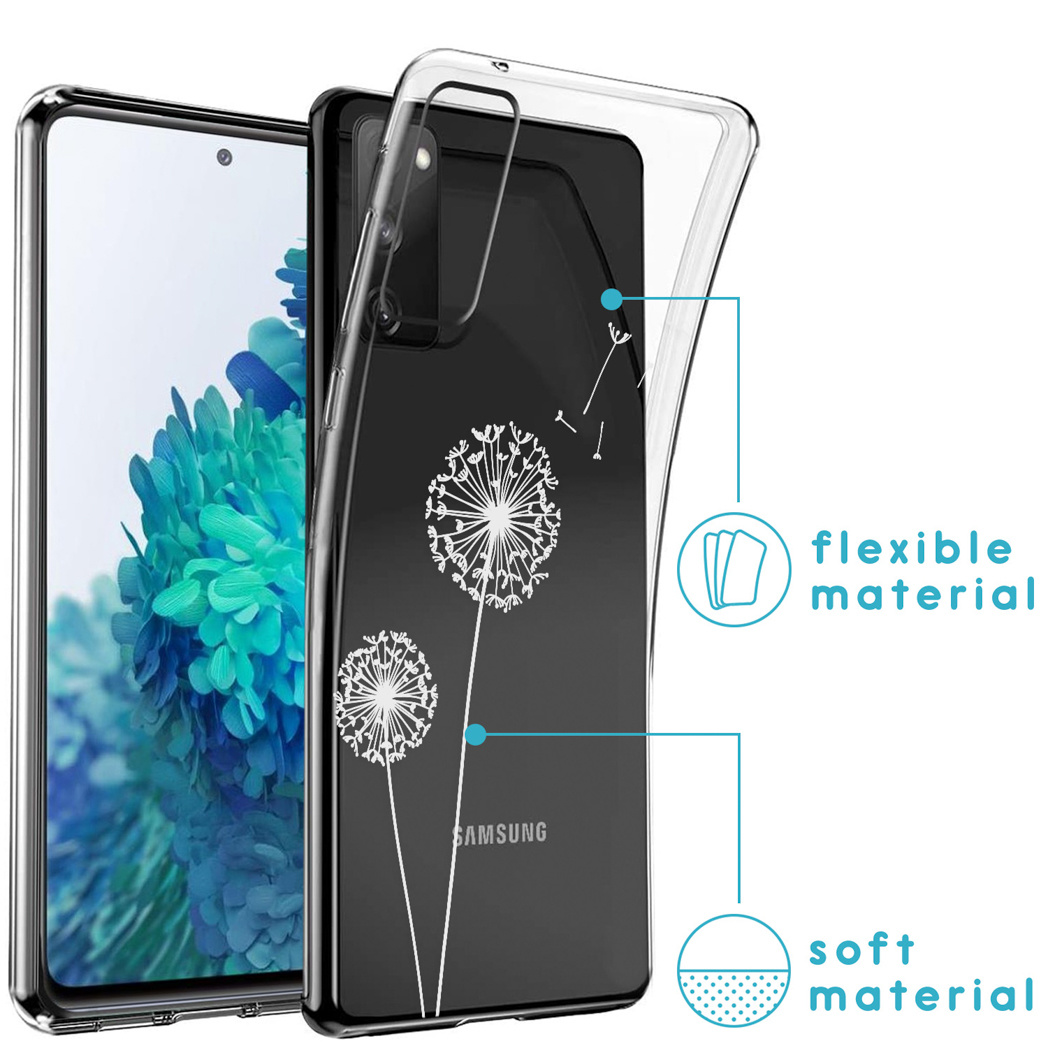 Custodia per telefono nera con design a soffione. Mostra materiale flessibile e morbido.
