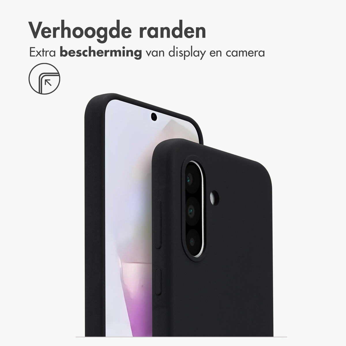 ACCEZZ Coque arrière compatible avec Samsung Galaxy A36/Samsung Galaxy A56 (5G) Coque voor Samsung Samsung Galaxy A36/Samsung Galaxy A56 (5G) Noir