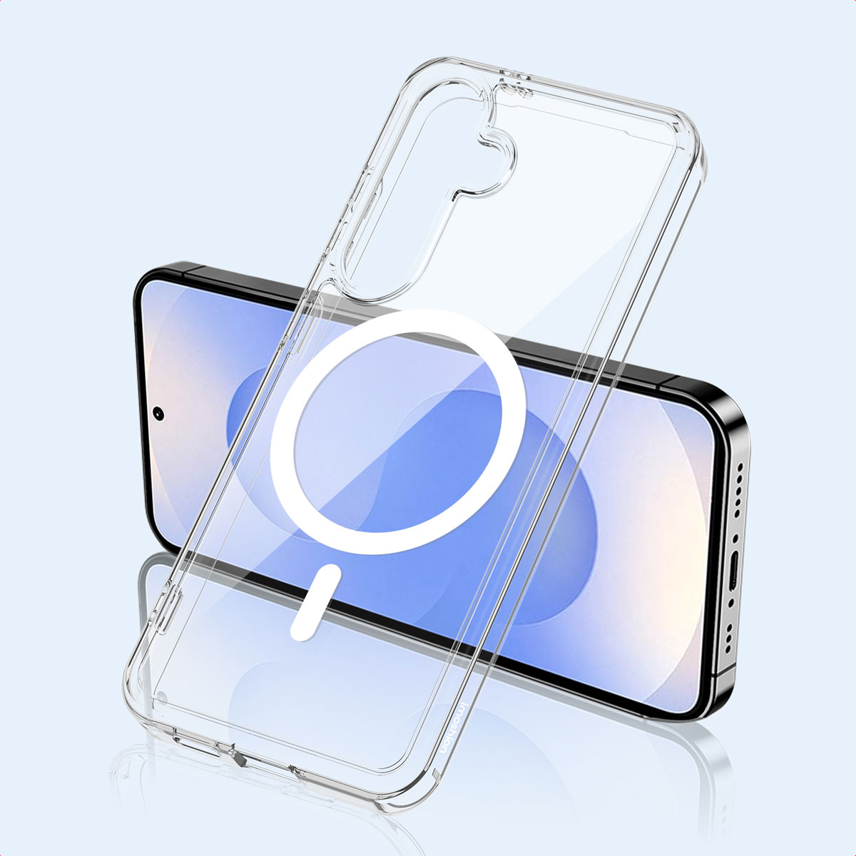 IMOSHION Protective Backcover met MagSafe - Geschikt voor Samsung Galaxy S25 - Telefoonhoesje voor Samsung Samsung Galaxy S25 Transparant