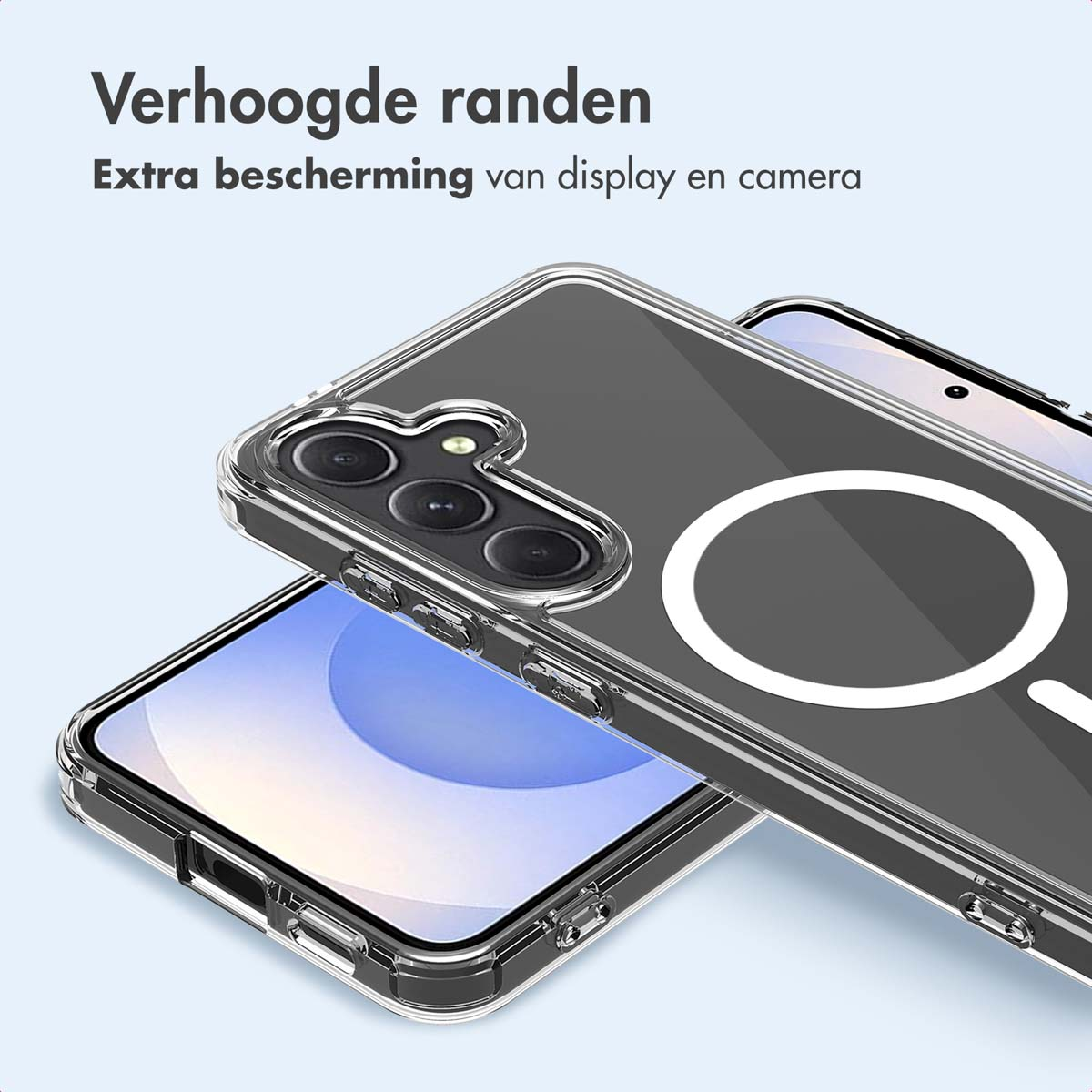 IMOSHION Protective Backcover met MagSafe - Geschikt voor Samsung Galaxy S25 - Telefoonhoesje voor Samsung Samsung Galaxy S25 Transparant