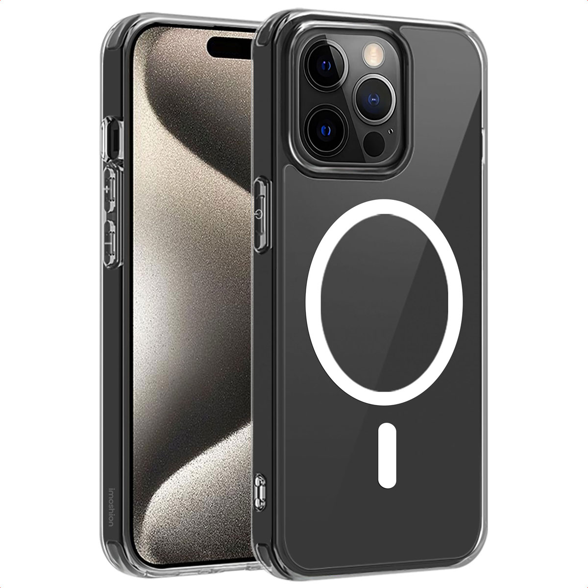 IMOSHION Protective COVER per iPhone 15 Pro Max, Trasparente