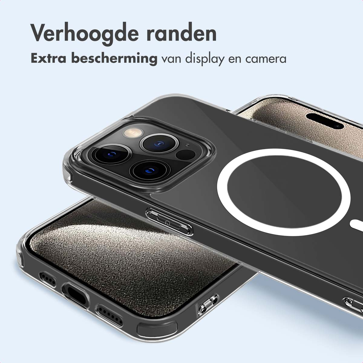 IMOSHION Protective COVER per iPhone 15 Pro Max, Trasparente